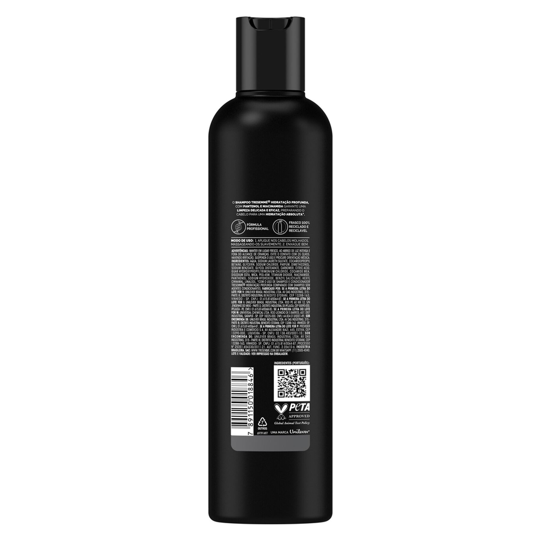 Shampoo Tresemmé Hidratação Profunda Frasco 400ml