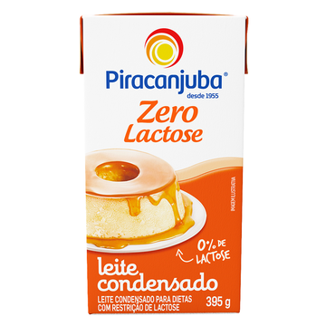 Leite Condensado Zero Lactose Piracanjuba Caixa 395g