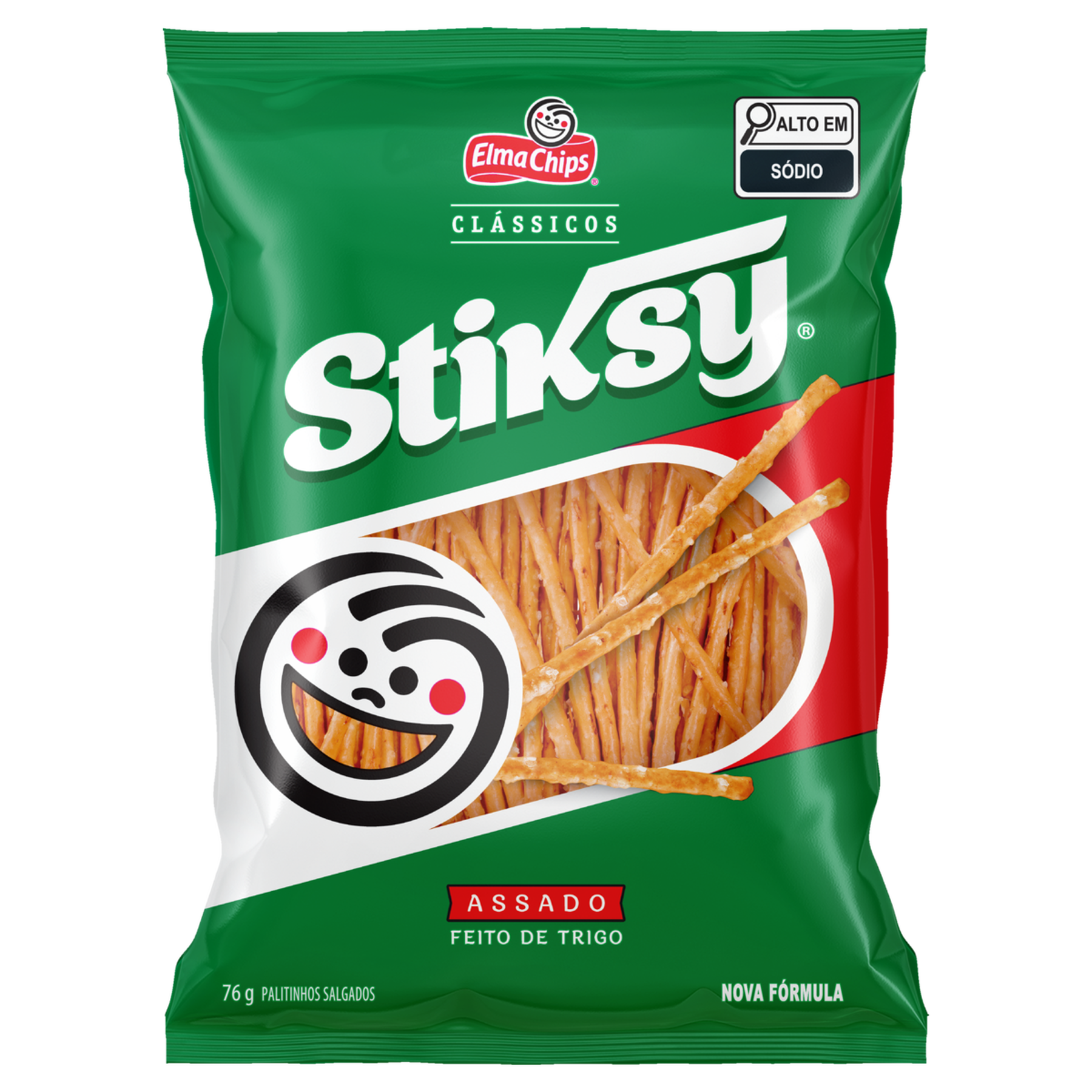 Palitinho de Trigo Stiksy Elma Chips Pacote 76g