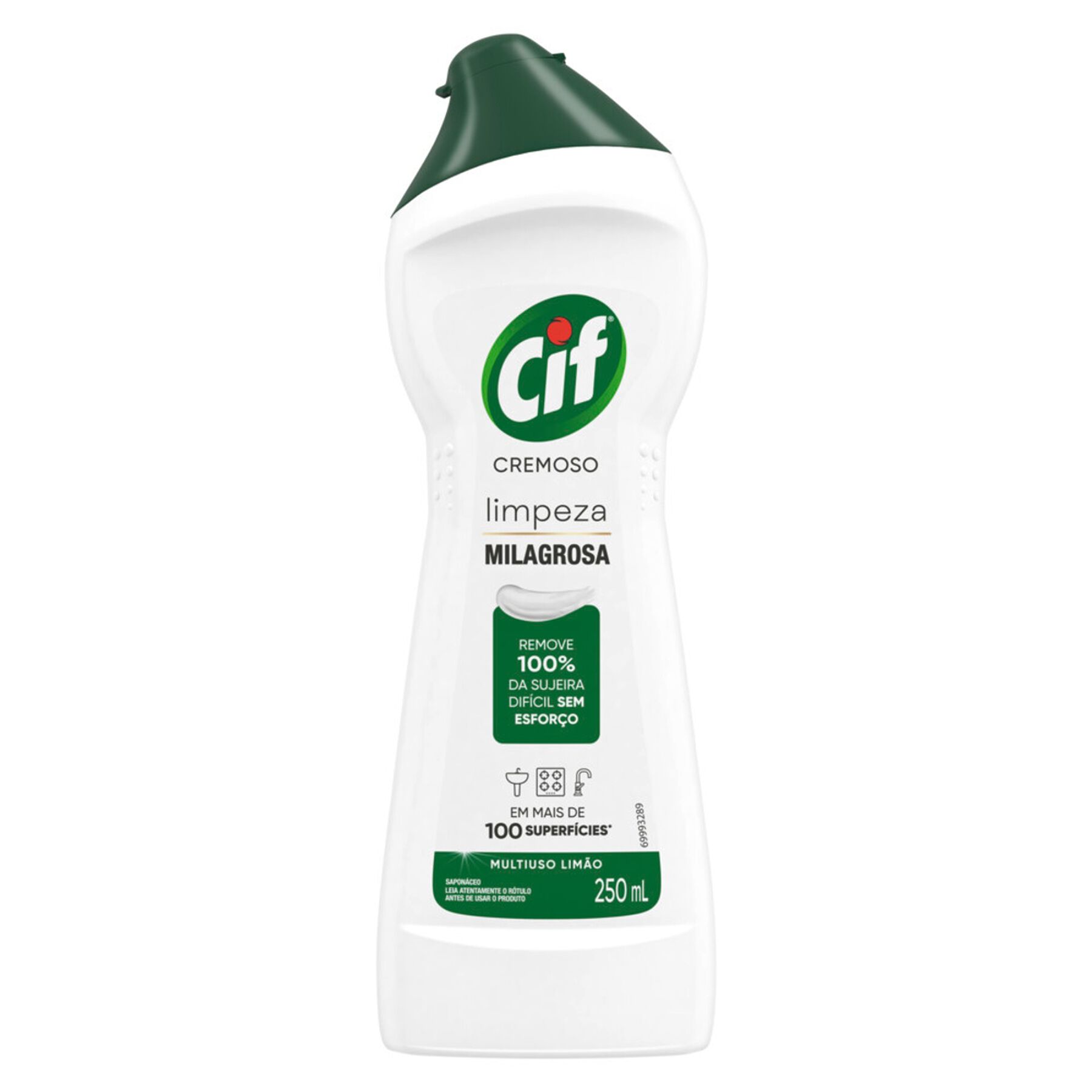 CIF Cremoso Limpeza Milagrosa Limão para casa 250ml