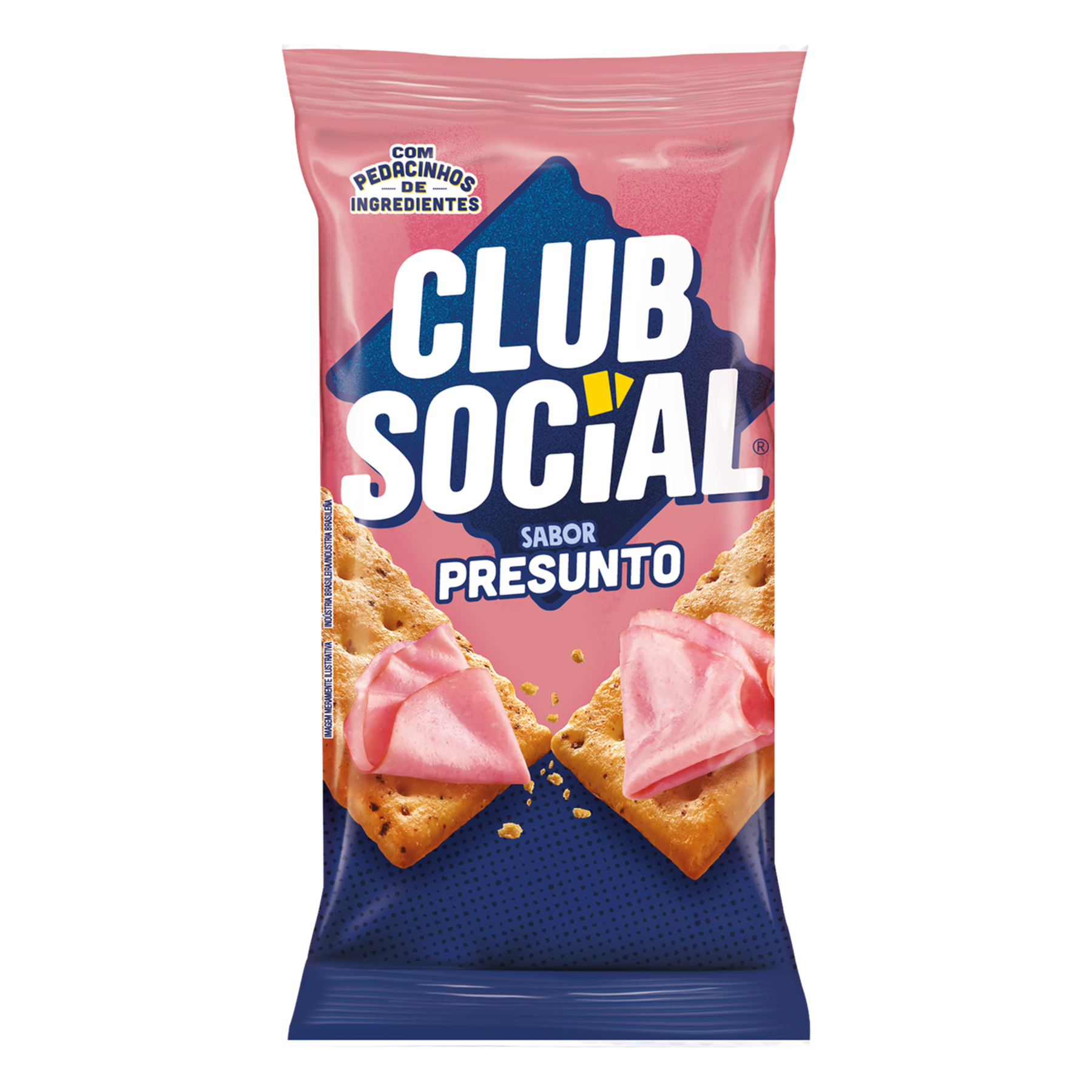Biscoito Presunto Club Social Pacote 141g C/6 Unidades&nbsp;