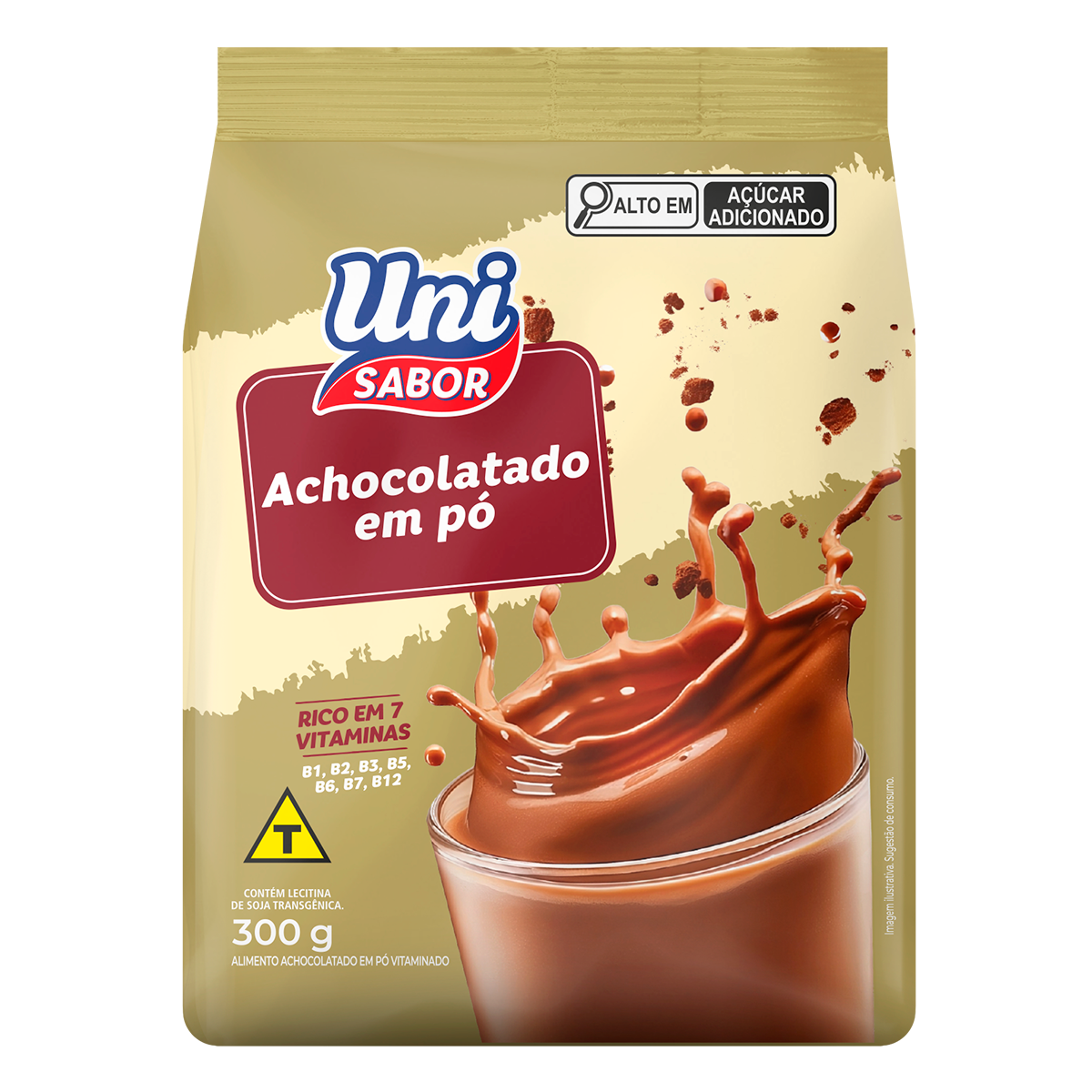 Achocolatado em P&oacute; Uni Sabor Sach&ecirc; 300g