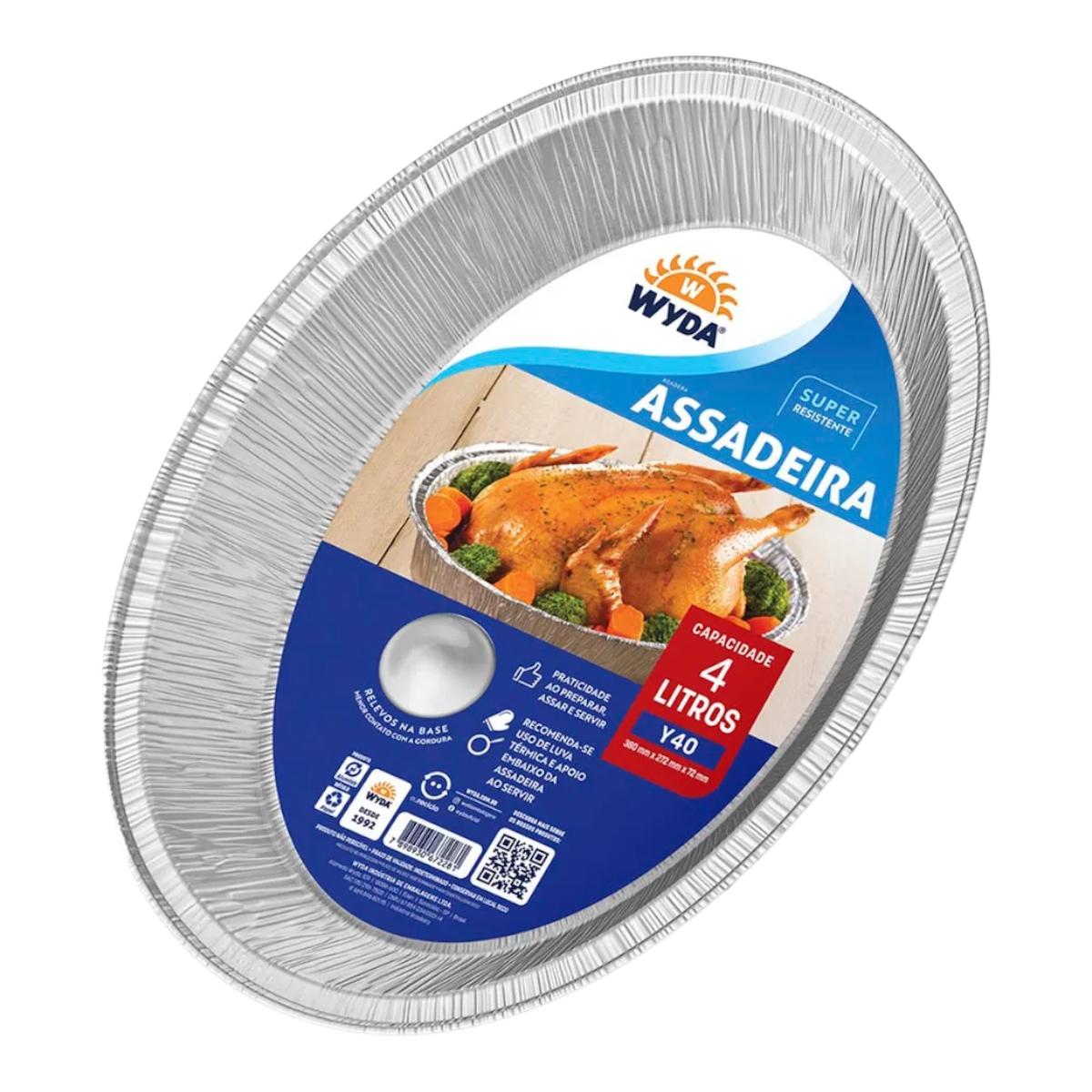 Assadeira Alum&iacute;nio Oval Wyda 4l