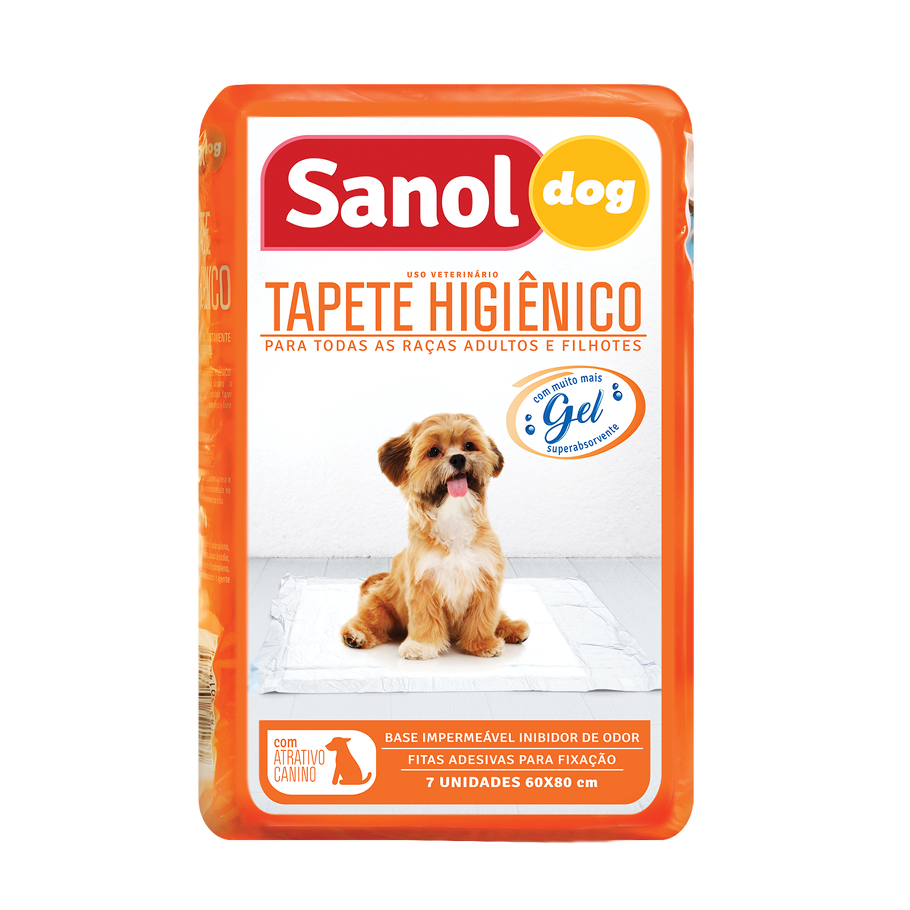 Tapete Higiênico para Cães Sanol Dog 60cm x 80cm 7 Unidades