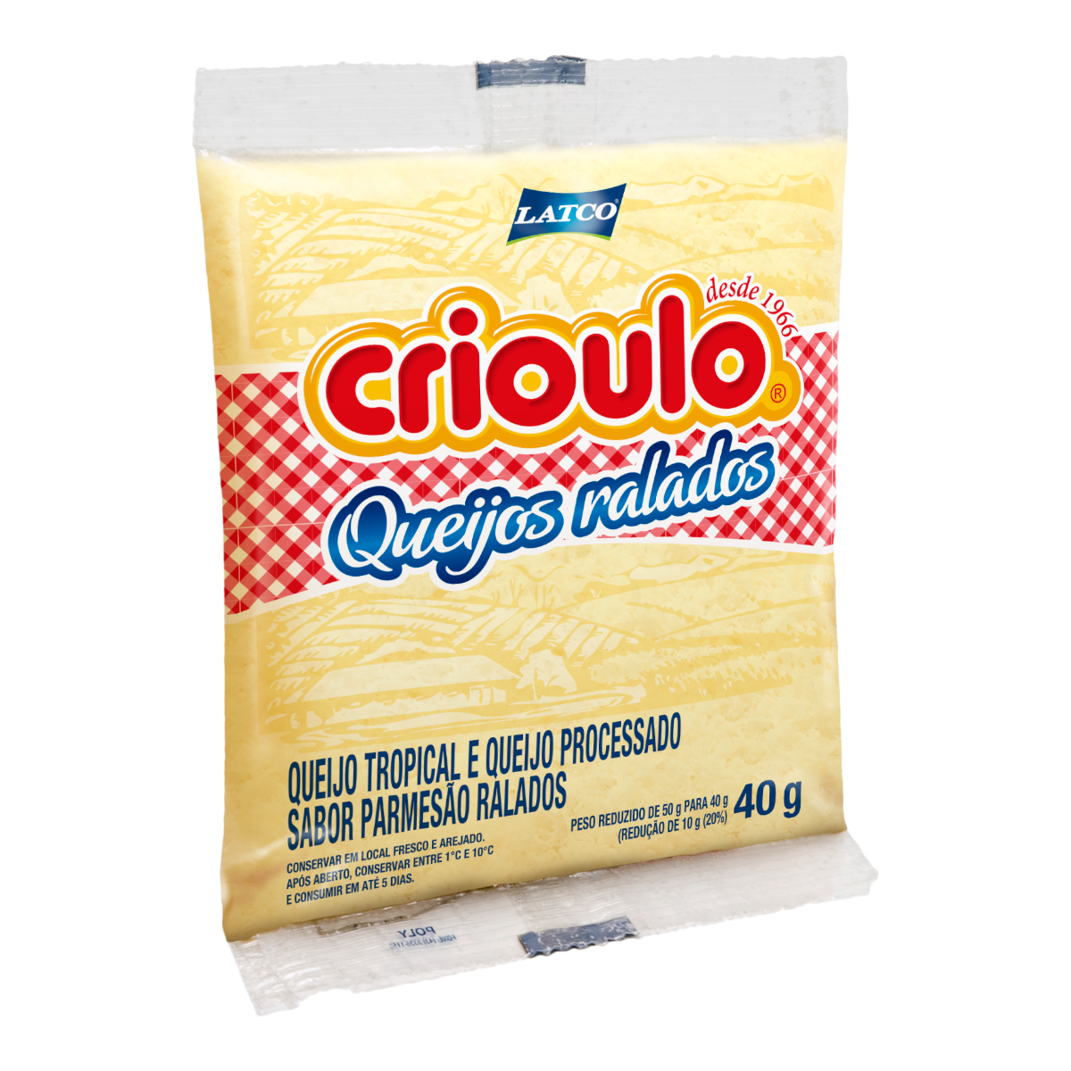 Queijo Ralado Crioulo 40g
