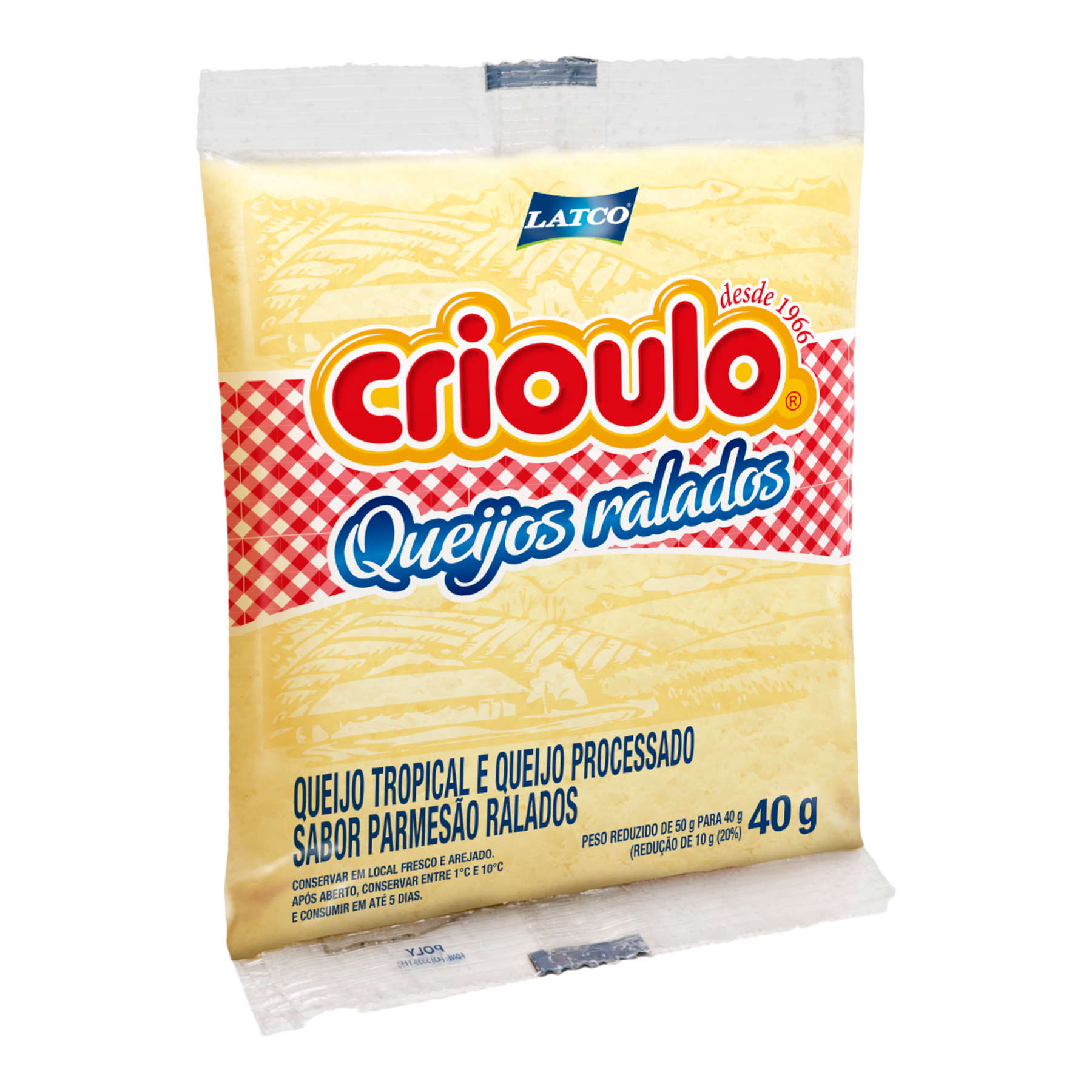 Queijo Ralado Crioulo 40g