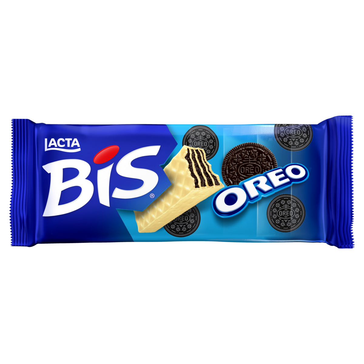 Wafer Cobertura Chocolate Branco Oreo Lacta Bis Pacote 100,8g