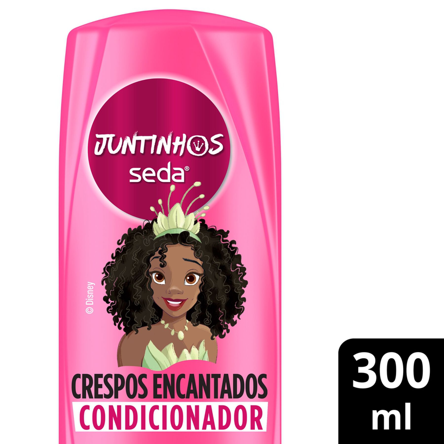 Condicionador Infantil Tiana Crespos Encantados Seda Juntinhos Frasco 300ml