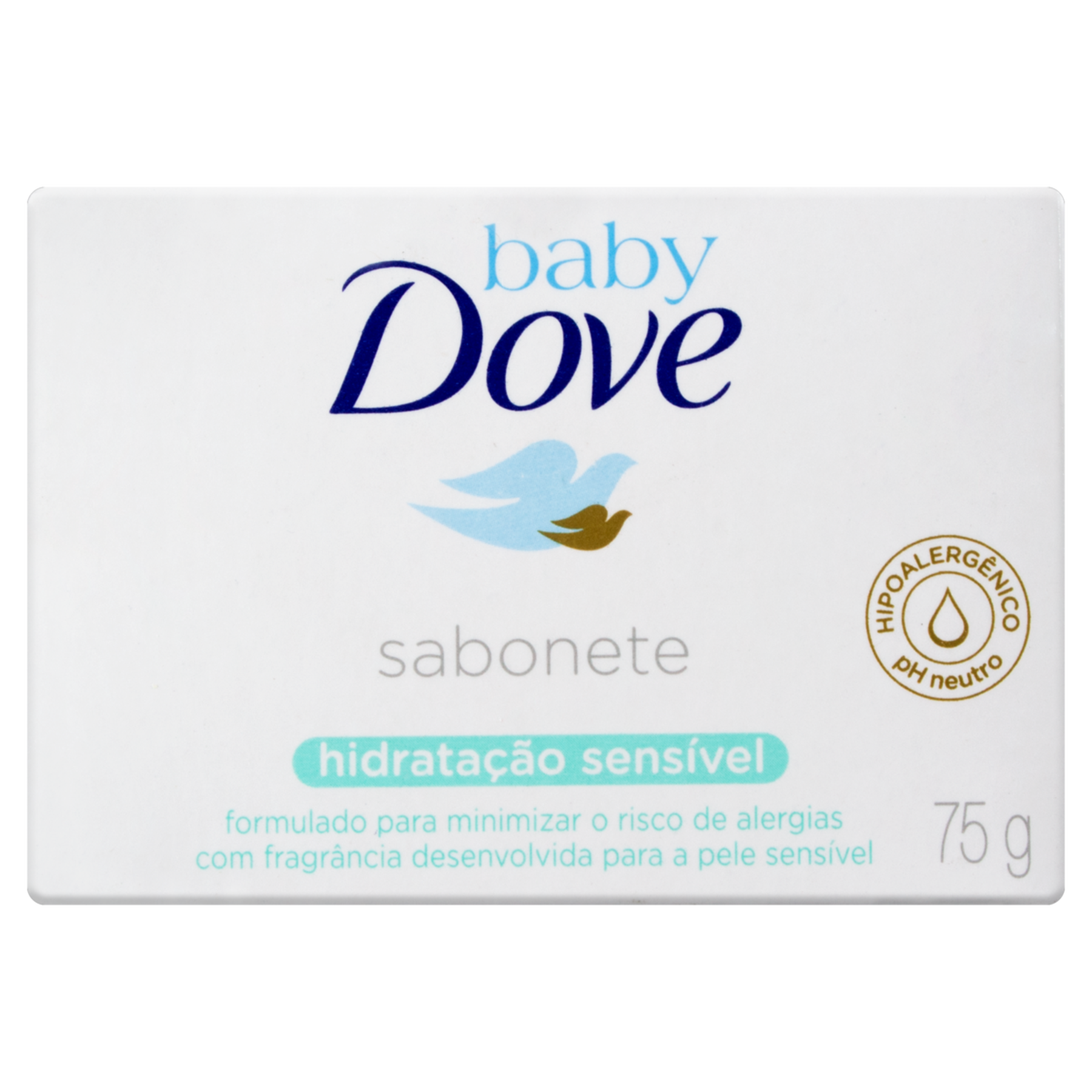 Sabonete em Barra Hidratação Sensível Dove Baby Caixa 75g