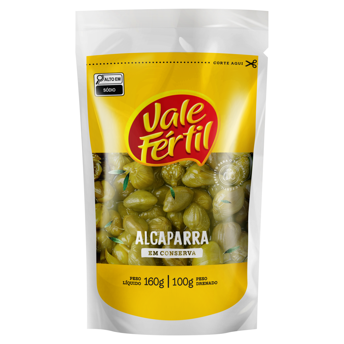 Alcaparra em Conserva Vale F&eacute;rtil Sach&ecirc; 100g