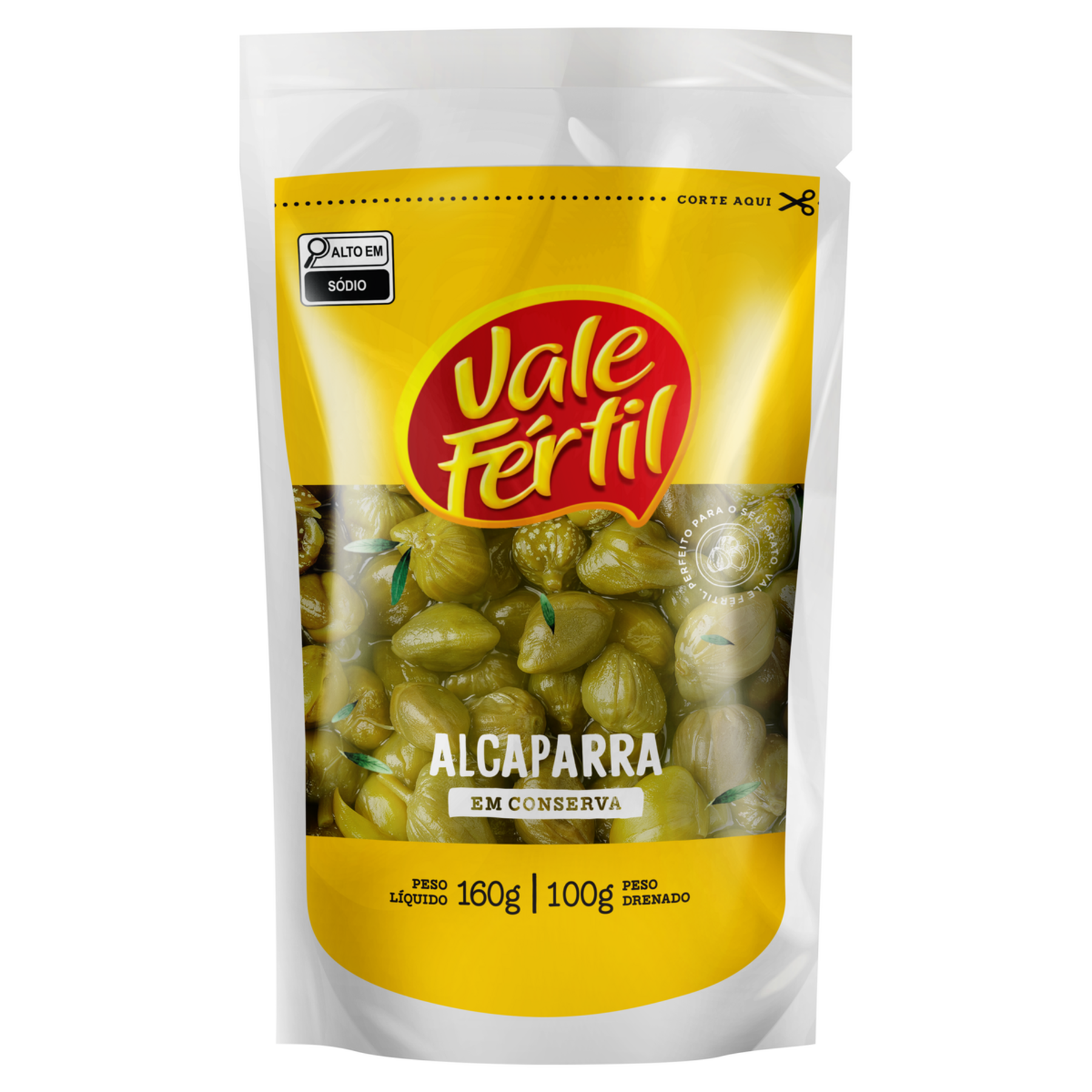 Alcaparra em Conserva Vale F&eacute;rtil Sach&ecirc; 100g