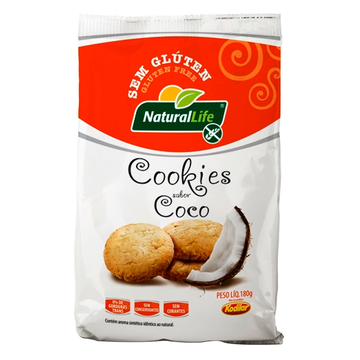 Cookie Natural de Coco Sem Glúten Natural Life Kodilar 180g