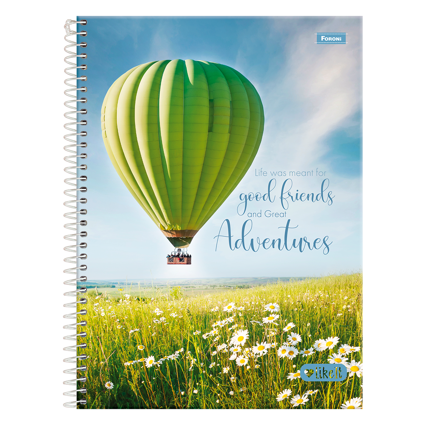 Caderno Universit&aacute;rio Like It Foroni C/80 Folhas