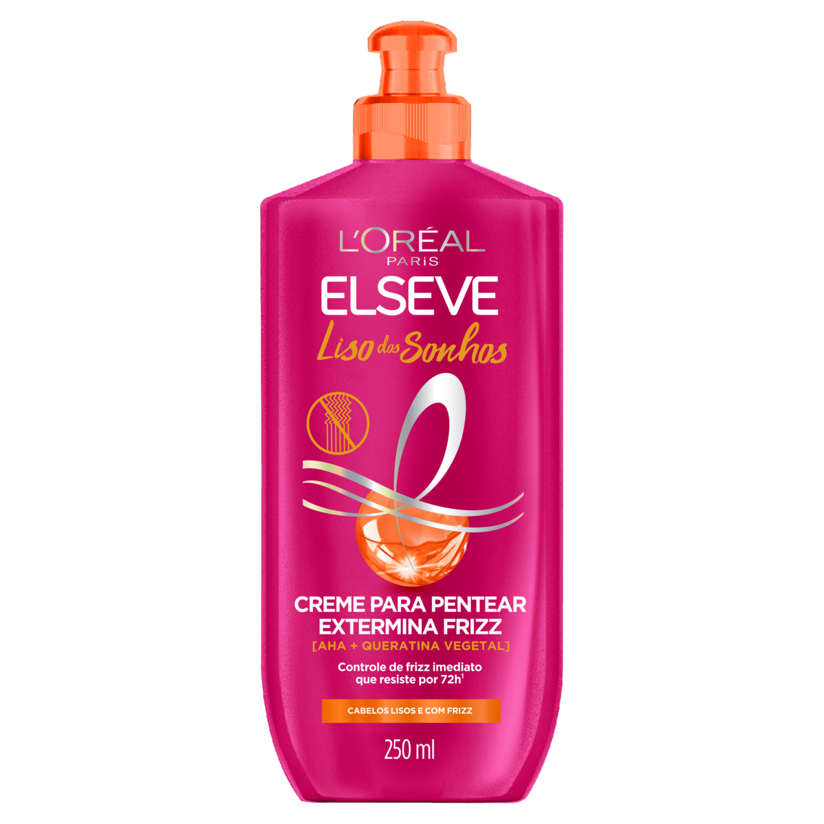 Creme para Pentear Liso dos Sonhos L'or&eacute;al Paris Elseve Frasco 250ml