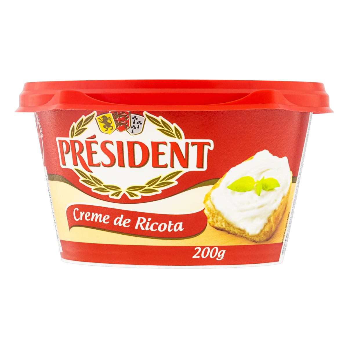 Creme de Queijo Ricota Pr&eacute;sident Pote 200g