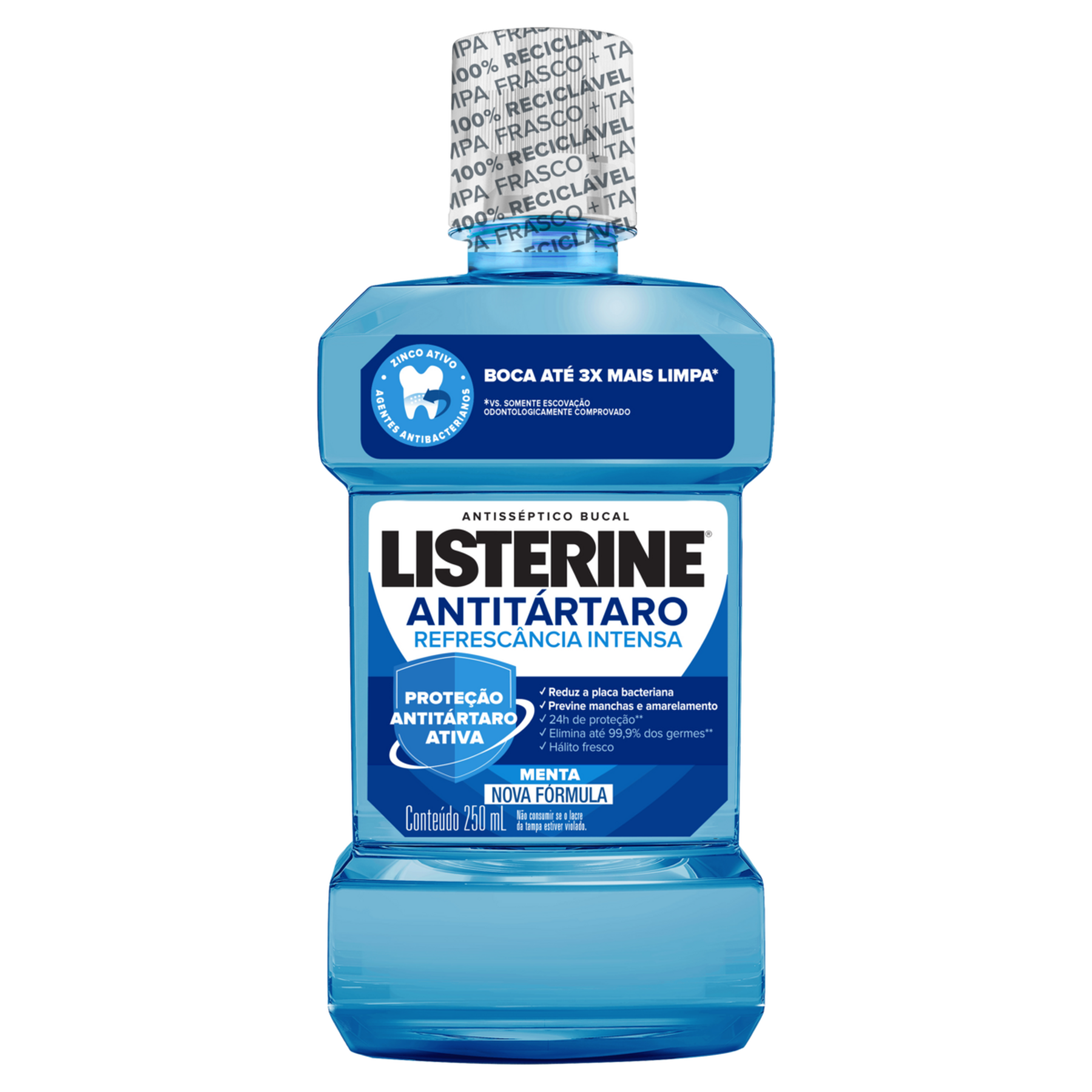 Enxaguante Bucal Menta Listerine Antitártaro Frasco 250ml