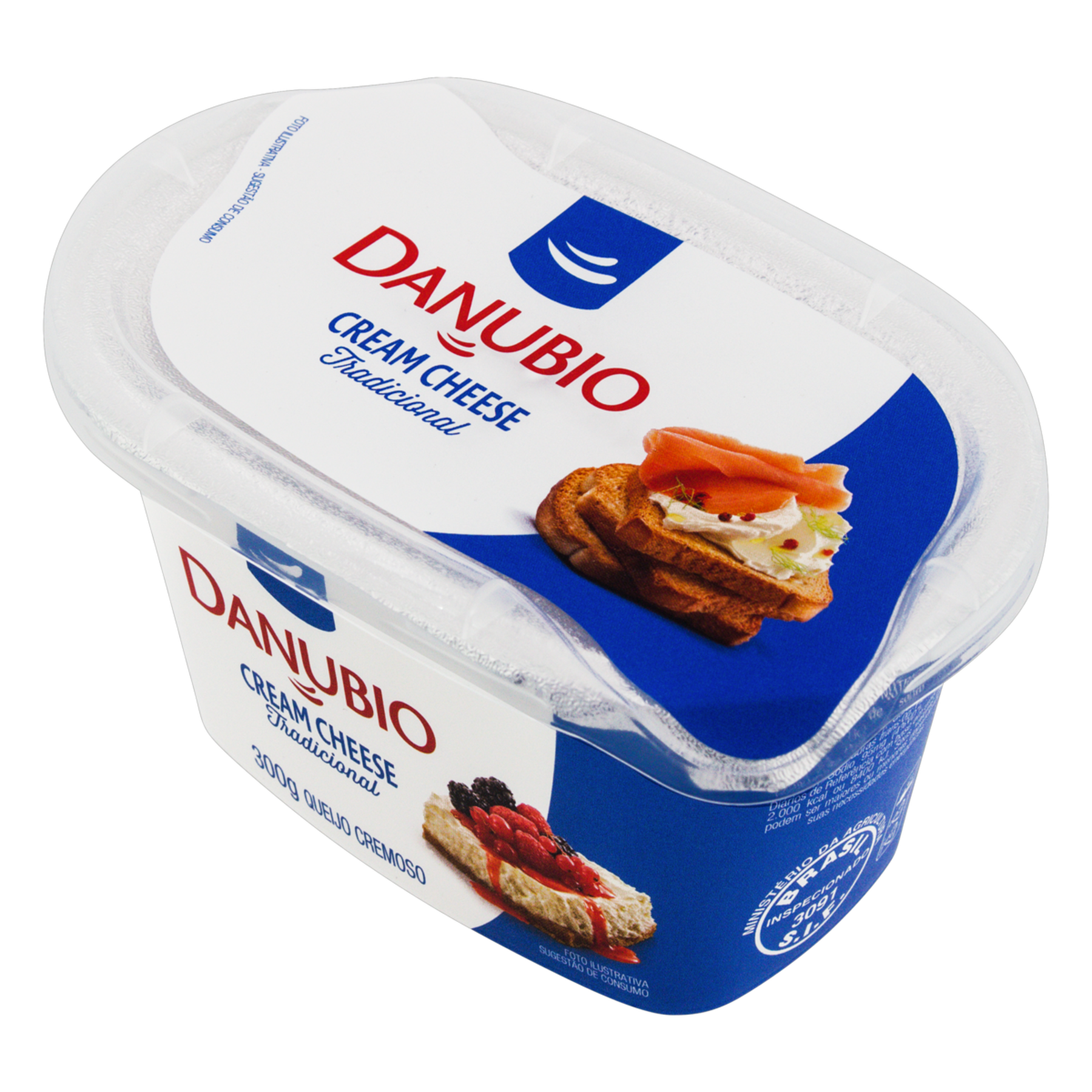 Queijo Cream Cheese Tradicional Danubio Pote 300g