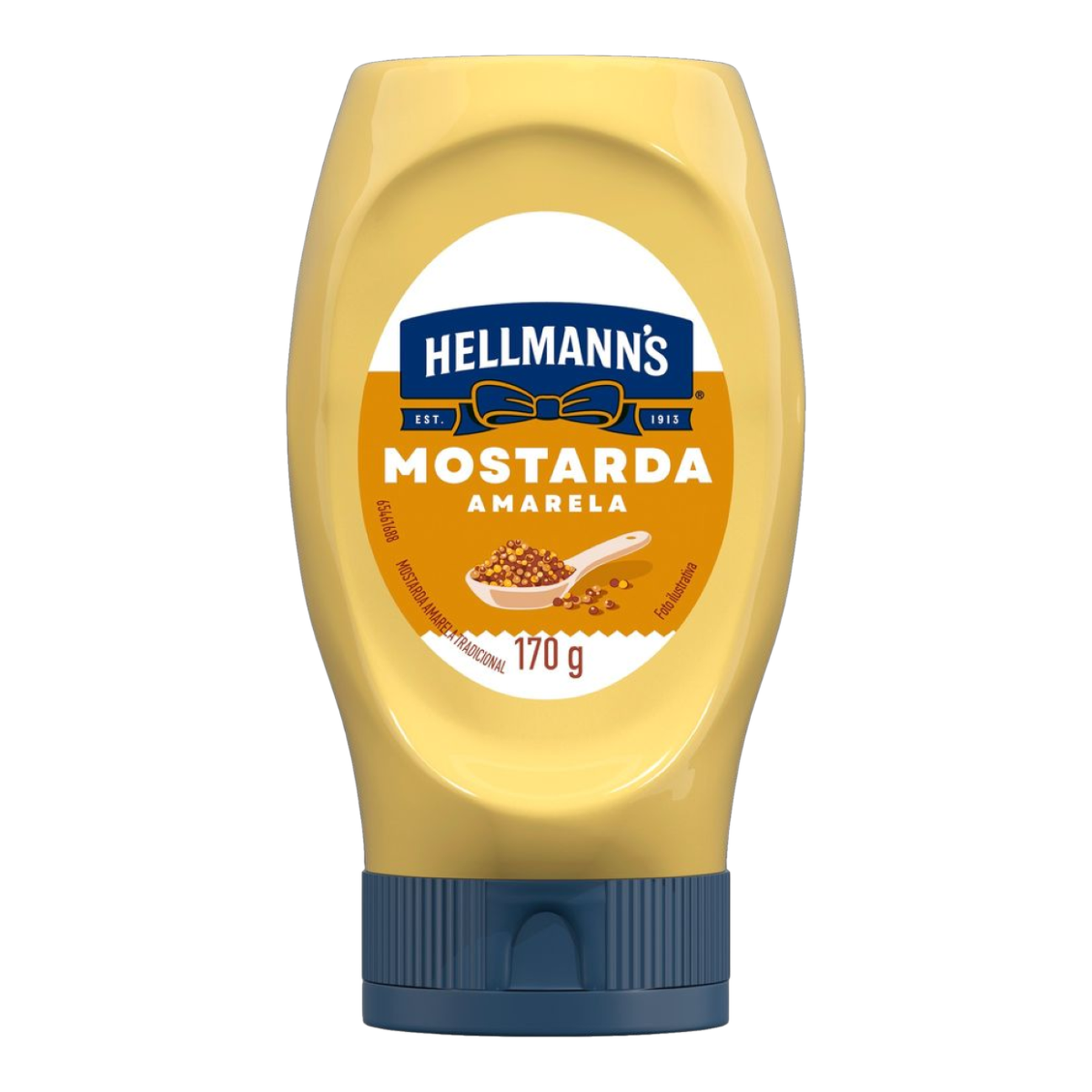 Mostarda Amarela Tradicional Hellmann's Squeeze 170g