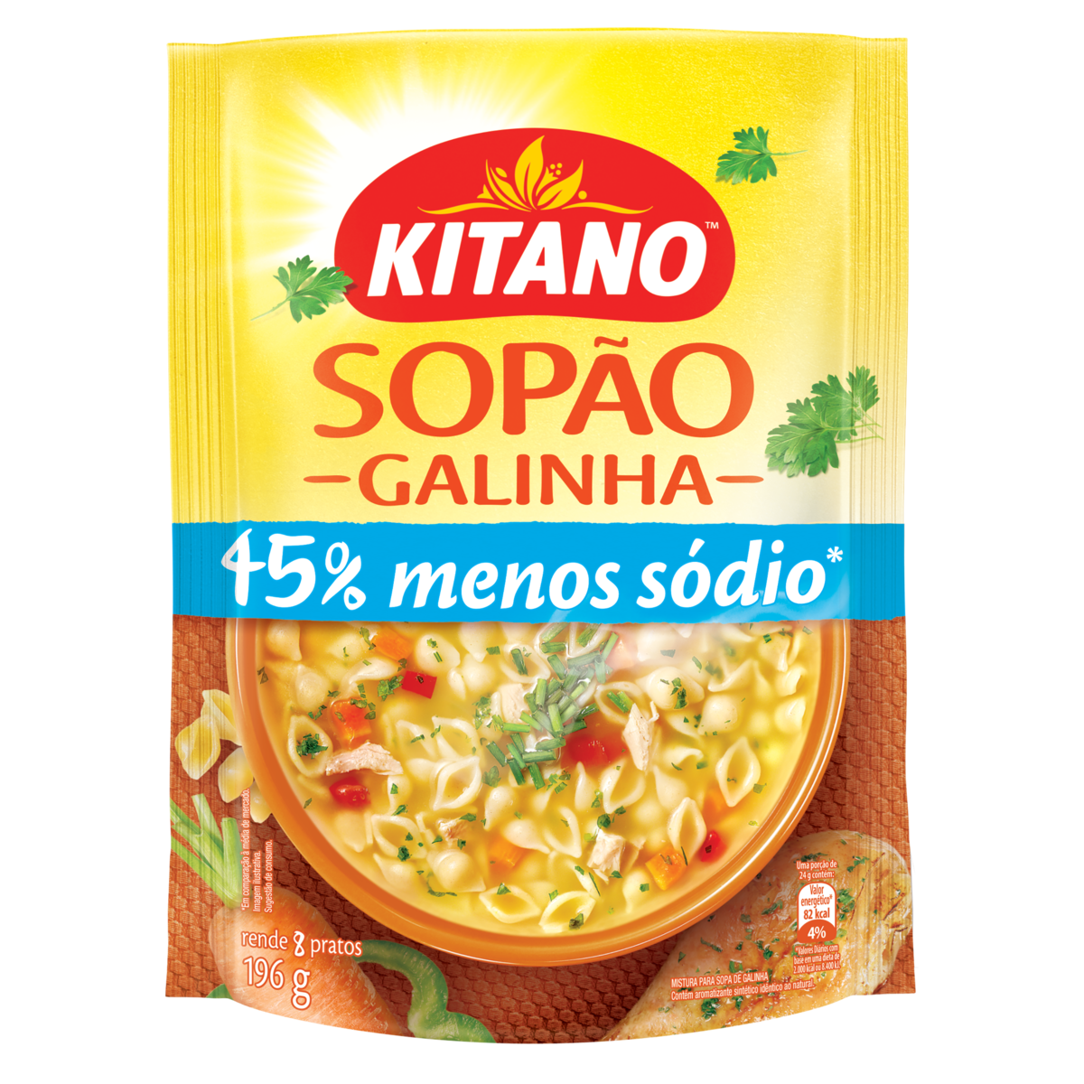 Sop&atilde;o Galinha Kitano Sach&ecirc; 196g