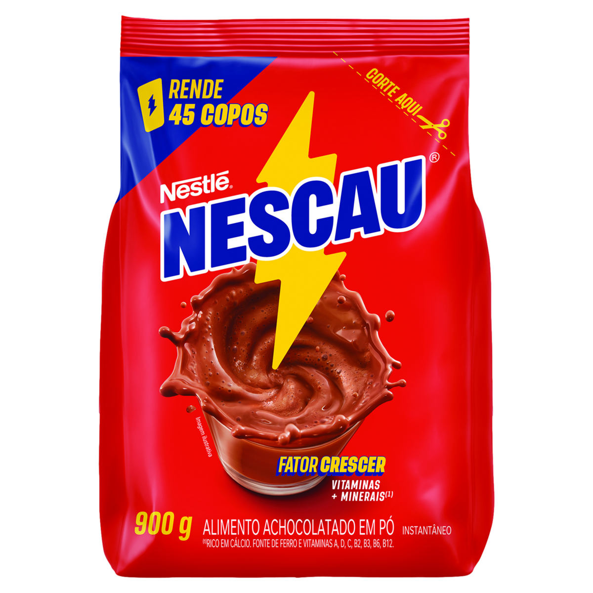 Achocolatado P&oacute; Nescau Pacote 900g