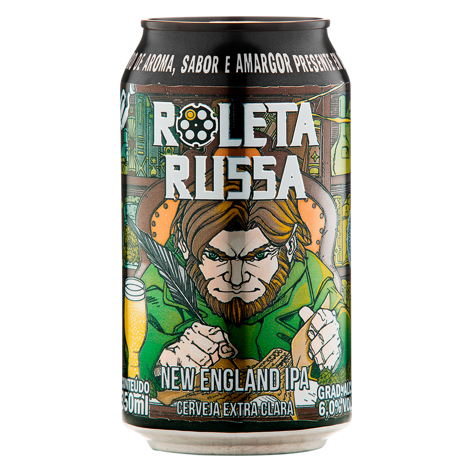 Cerveja New England IPA Roleta Russa Lata 350ml