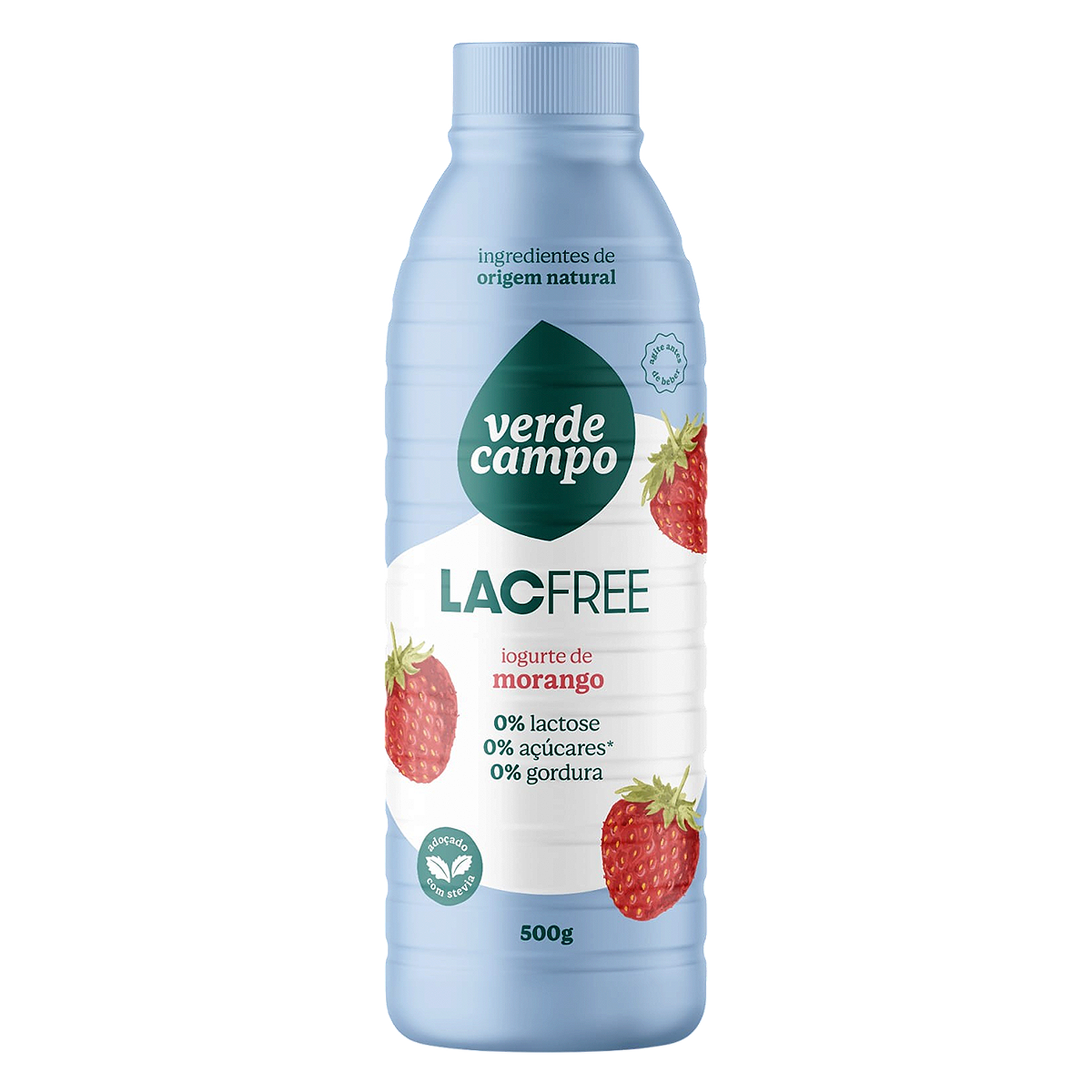 Iogurte Morango Lacfree Verde Campo Garrafa 500g