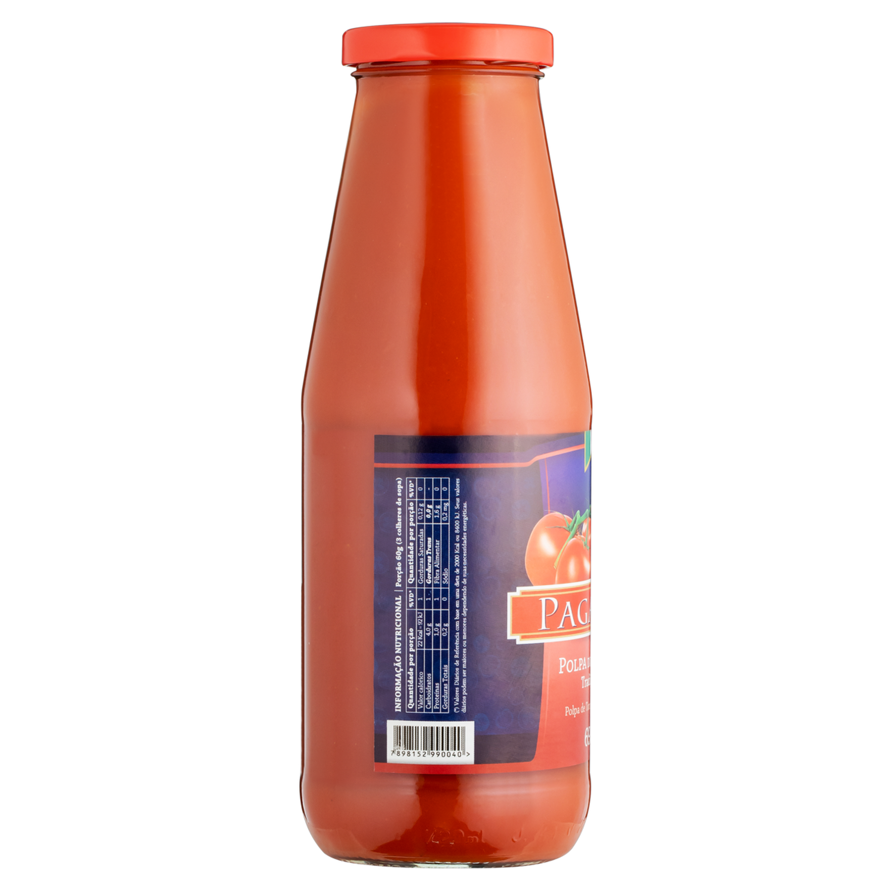 Polpa de Tomate Tradicional Paganini Vidro 690g