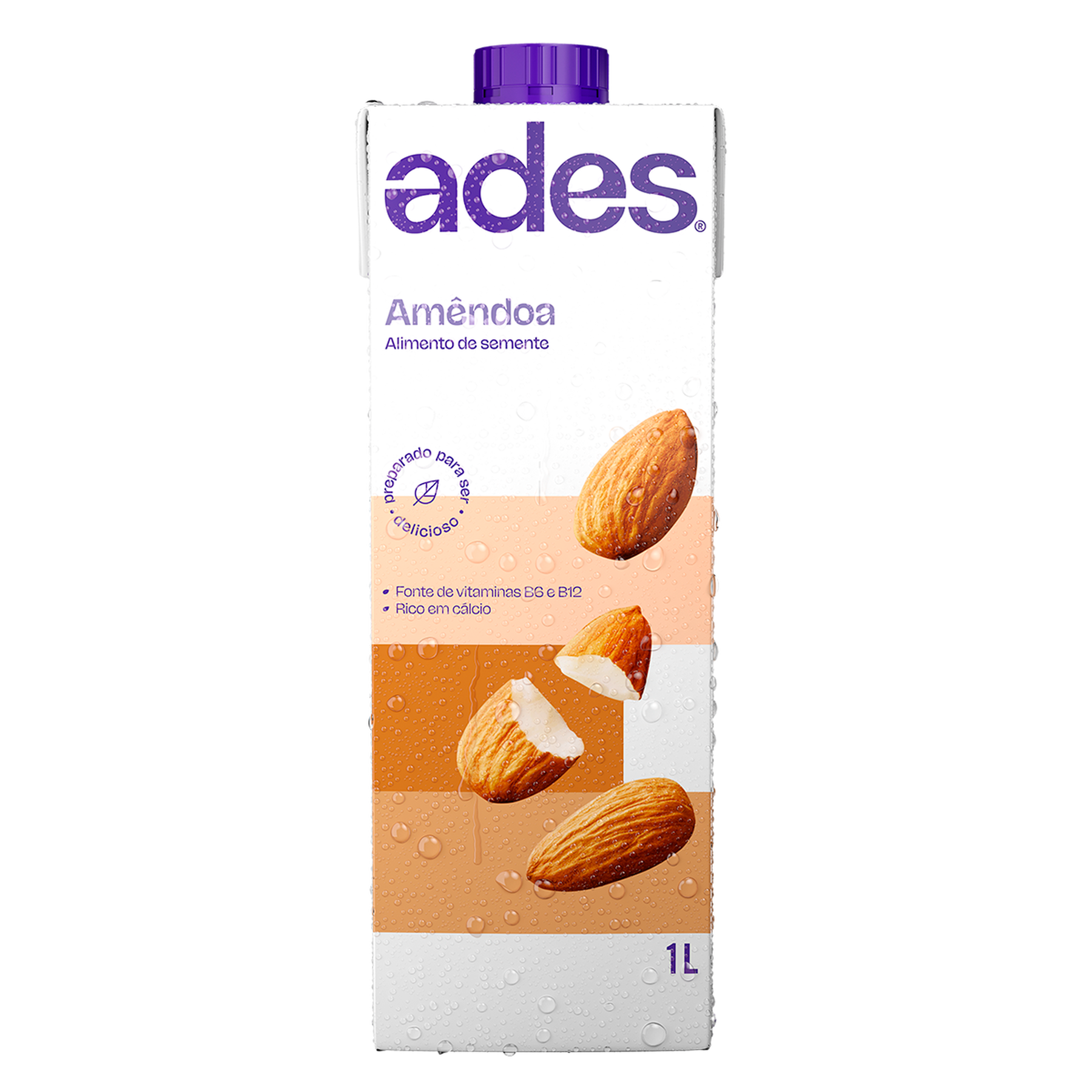 Bebida &agrave; Base de Am&ecirc;ndoa Original Ades Caixa 1l&nbsp;