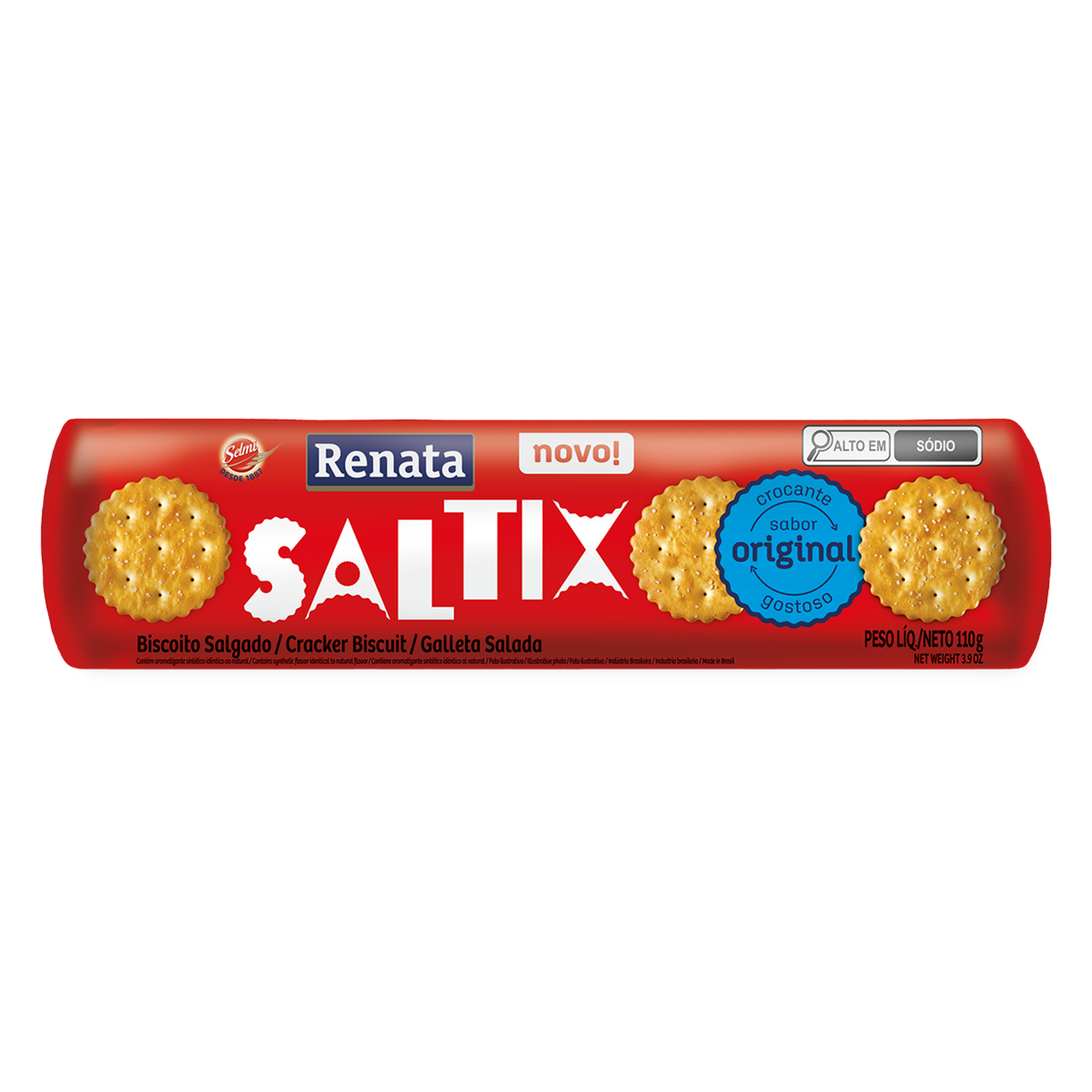 Biscoito Salgado Saltix Renata Pacote 110g