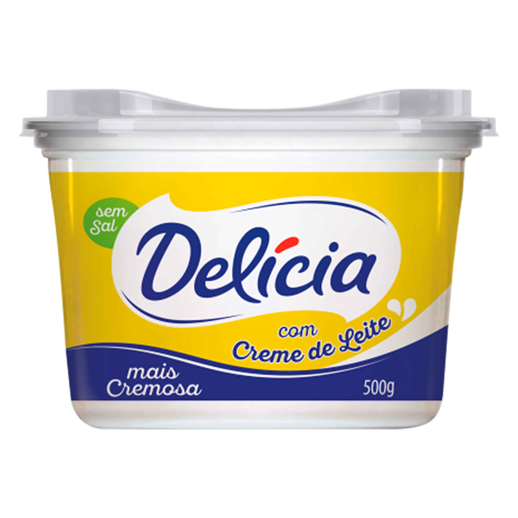Margarina com Creme de Leite sem Sal Delícia Pote 500g