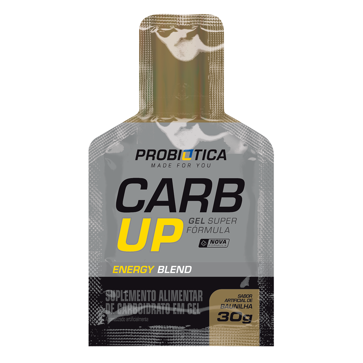 Suplemento Alimentar de Carboidrato em Gel Baunilha Carb Up Probi&oacute;tica Sach&ecirc; 30g