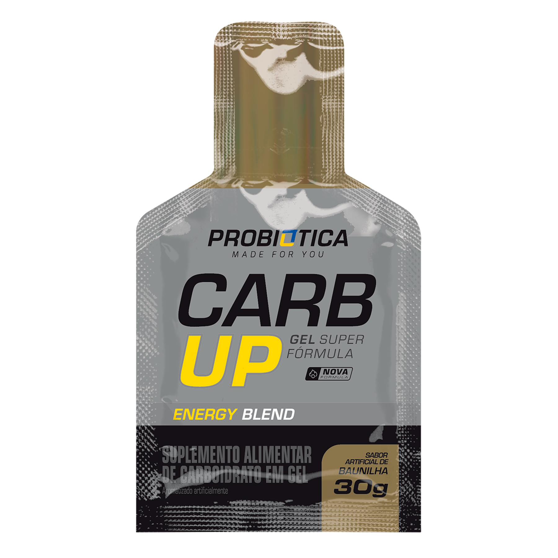 Suplemento Alimentar de Carboidrato em Gel Baunilha Carb Up Probi&oacute;tica Sach&ecirc; 30g