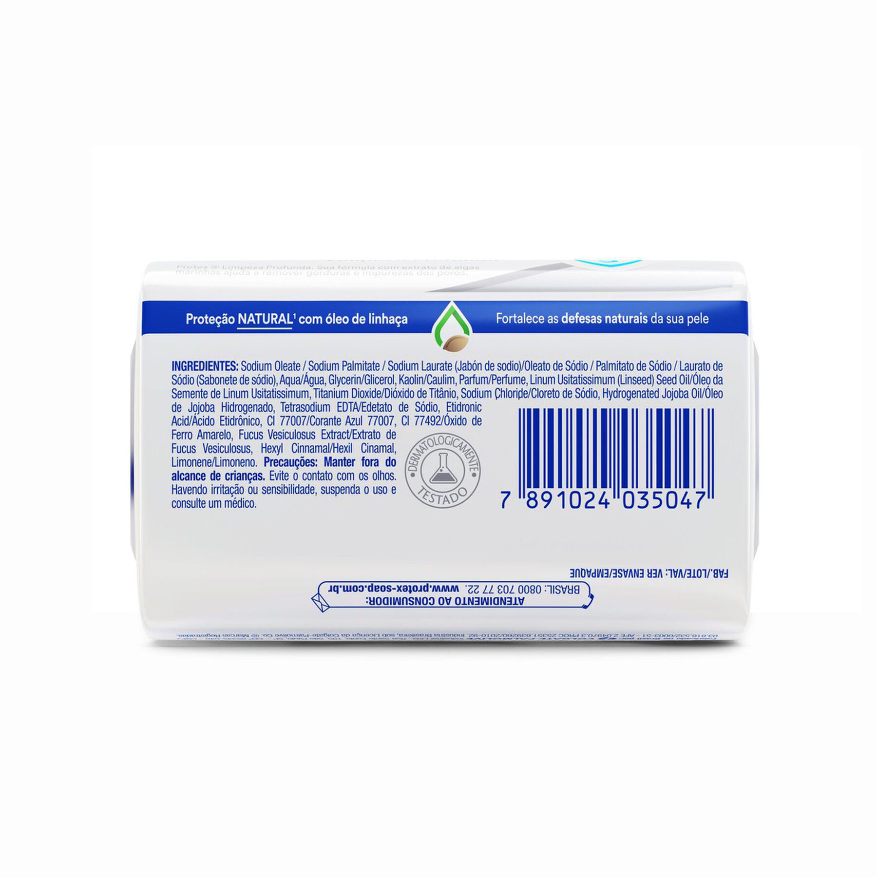 Sabonete em Barra Antibacteriano Original Protex Limpeza Profunda Cartucho 85g&nbsp;