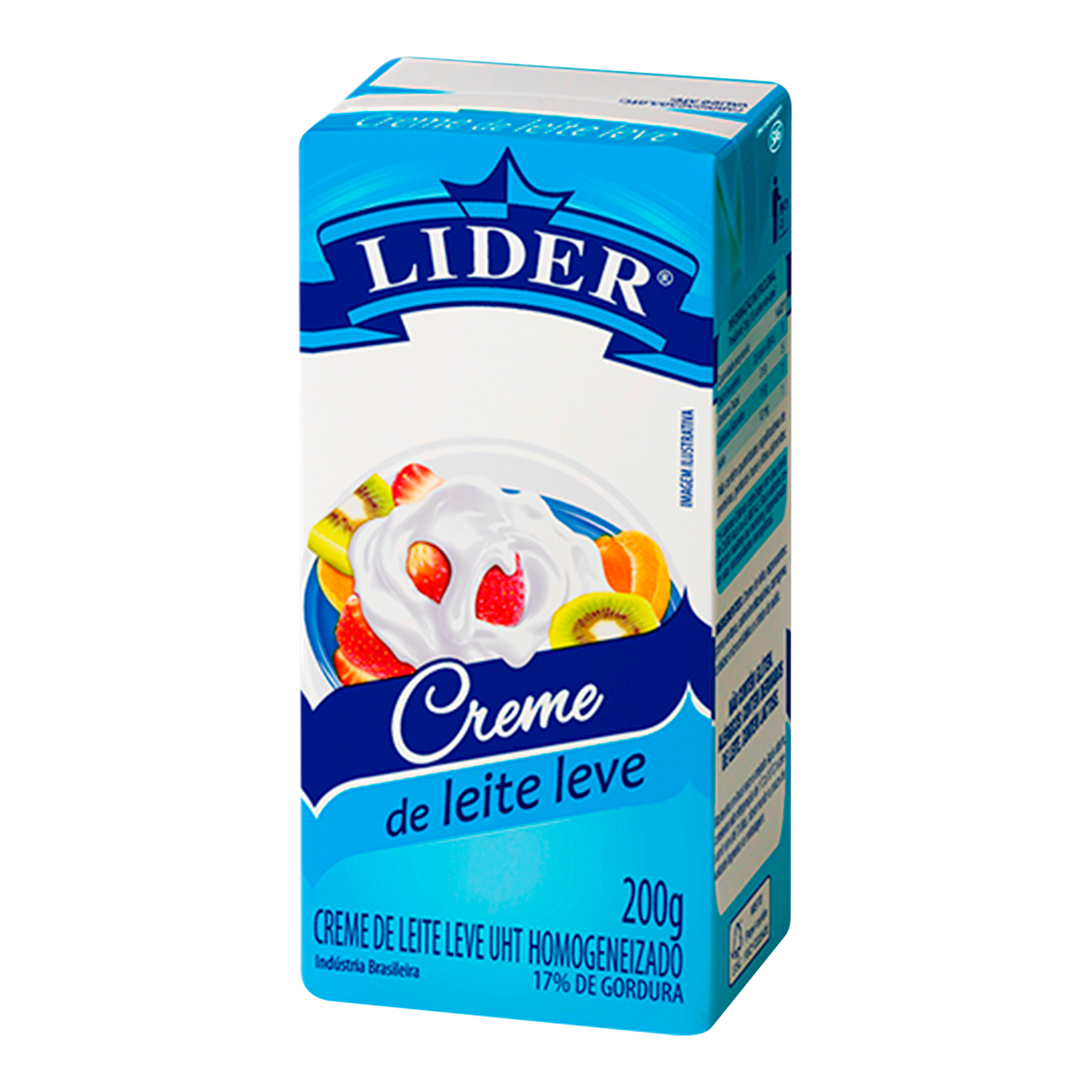 Creme de Leite UHT Leve Homogeneizado Lider Caixa 200g