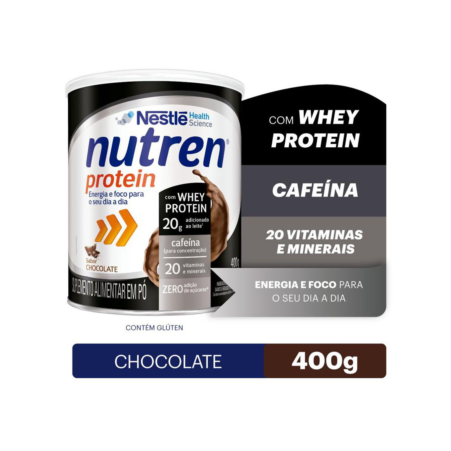 Suplemento Alimentar Nutren Protein Chocolate 400g