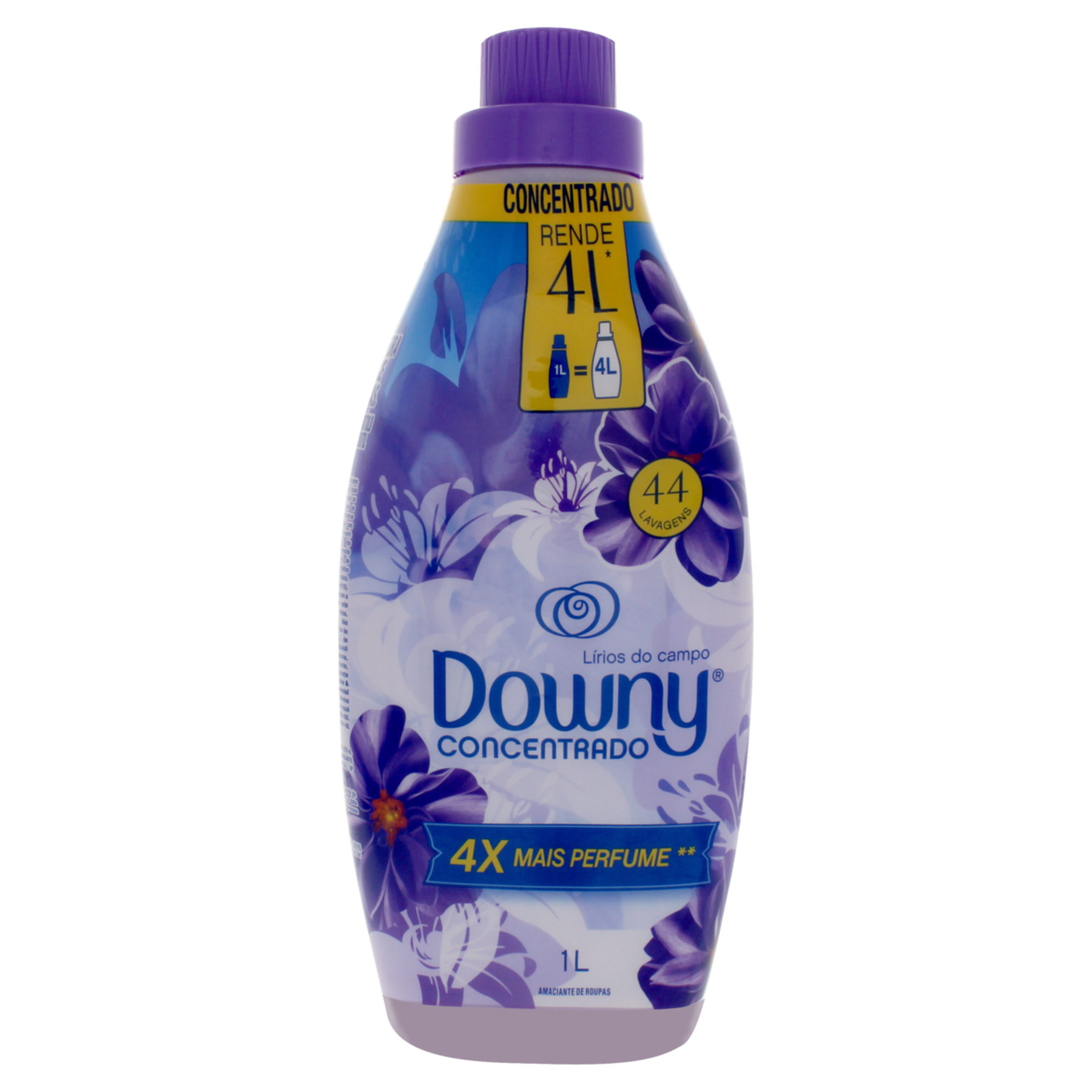 Amaciante de Roupa Concentrado Lírios do Campo Downy Frasco 1l