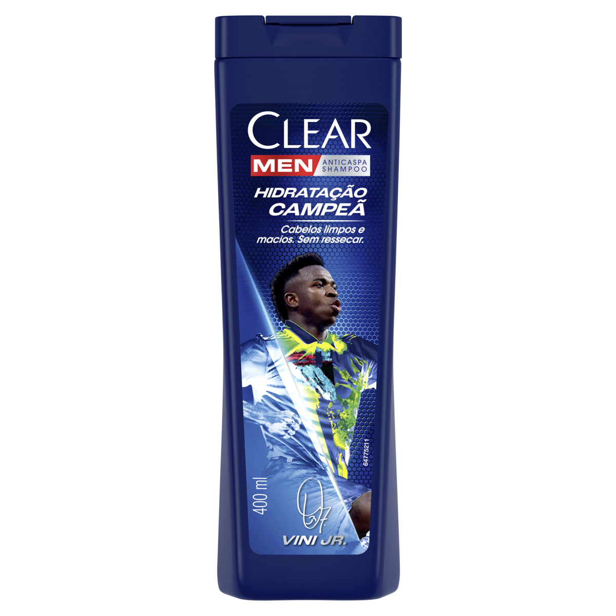 Shampoo Anticaspa Hidrata&ccedil;&atilde;o Campe&atilde; Clear Men Frasco 400ml