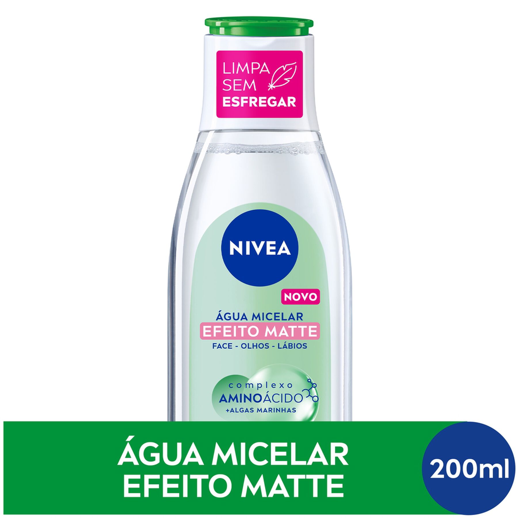 Água Micelar Efeito Matte sem Perfume Nivea Micellair Frasco 200ml