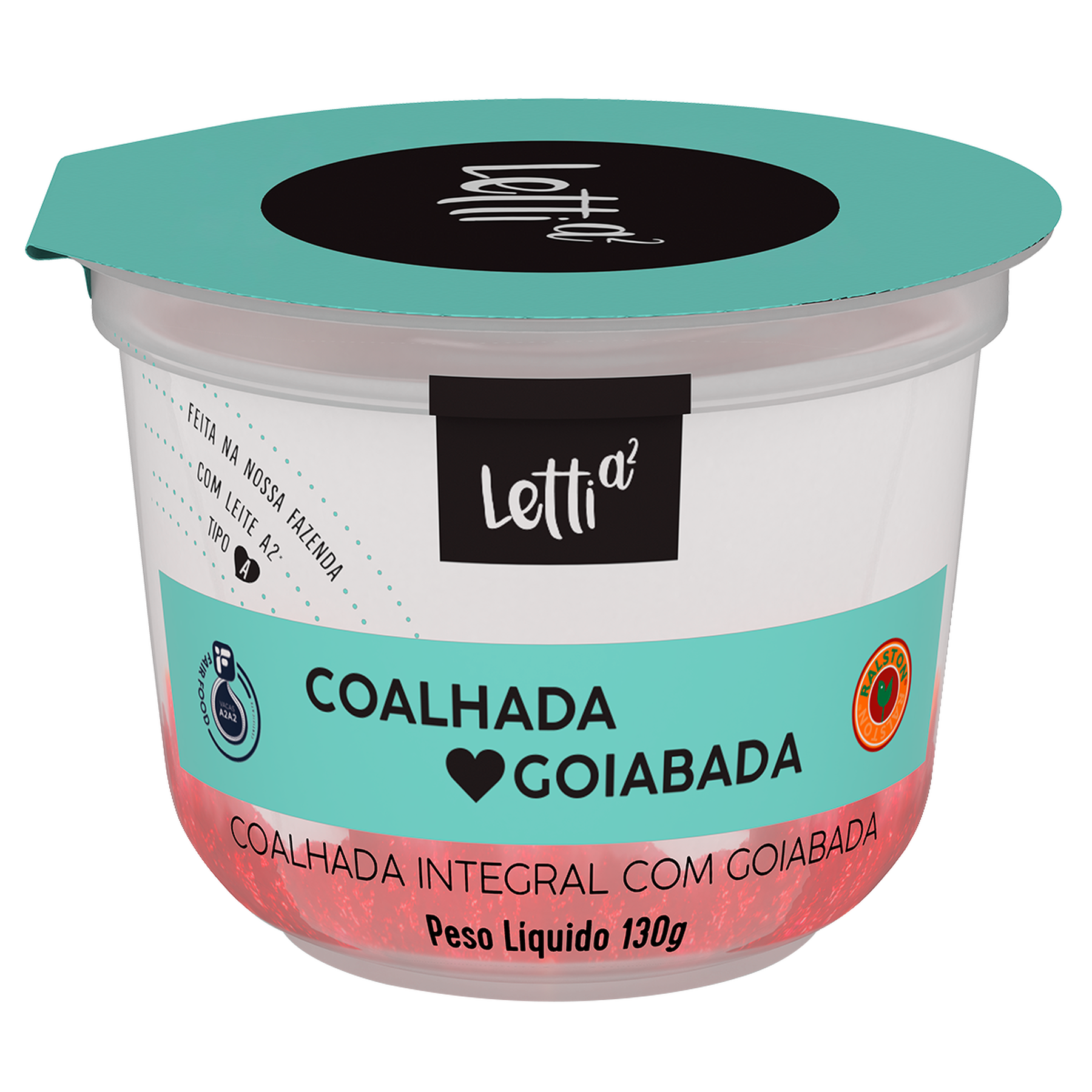 Coalhada Integral com Goiabada Letti a&sup2; Pote 130g&nbsp;