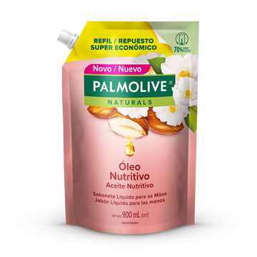 Sabonete Líquido para as Mãos Óleo Nutritivo Palmolive Naturals Sachê 900ml - Embalagem Refil Super Econômico