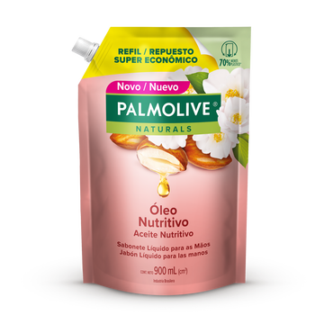 Sabonete Líquido para as Mãos Óleo Nutritivo Palmolive Naturals Sachê 900ml - Embalagem Refil Super Econômico