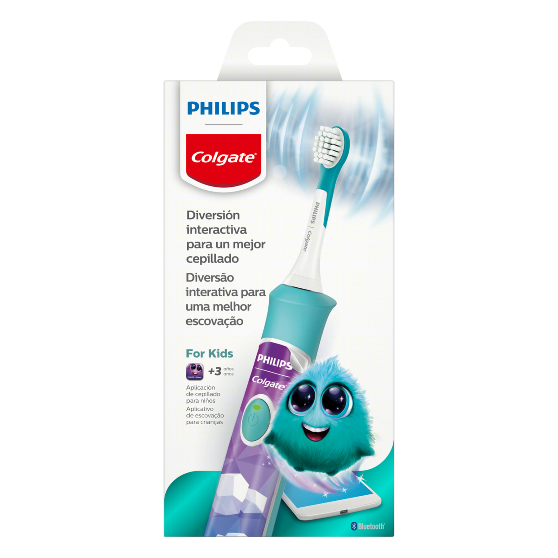 Escova Dental Infantil Elétrica For Kids Colgate + Philips
