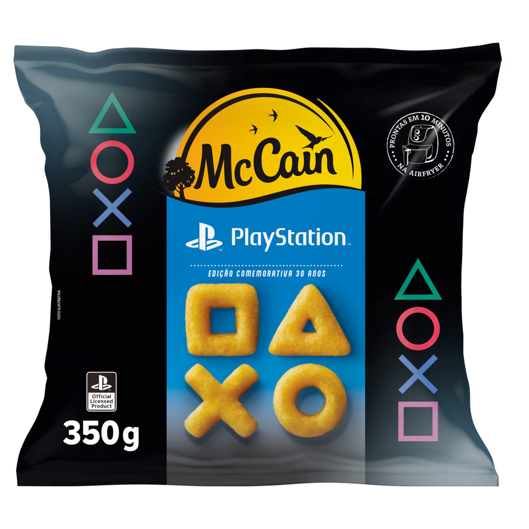 Batata Pr&eacute;-Frita Congelada PlayStation McCain Pacote 350g Edi&ccedil;&atilde;o Comemorativa 30 Anos