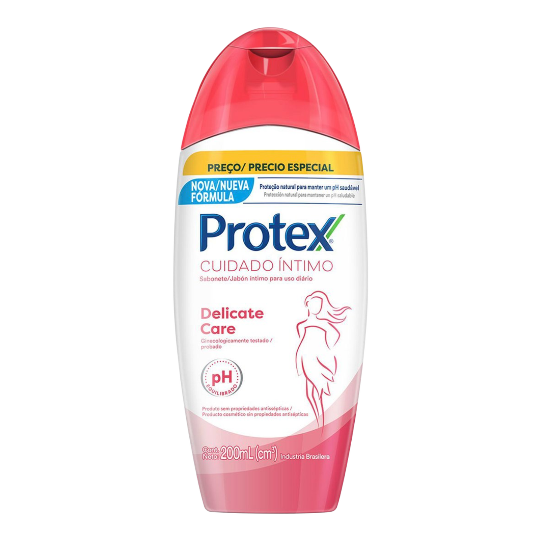 Sabonete L&iacute;quido &Iacute;ntimo Delicate Care Protex Cuidado &Iacute;ntimo Frasco 200ml