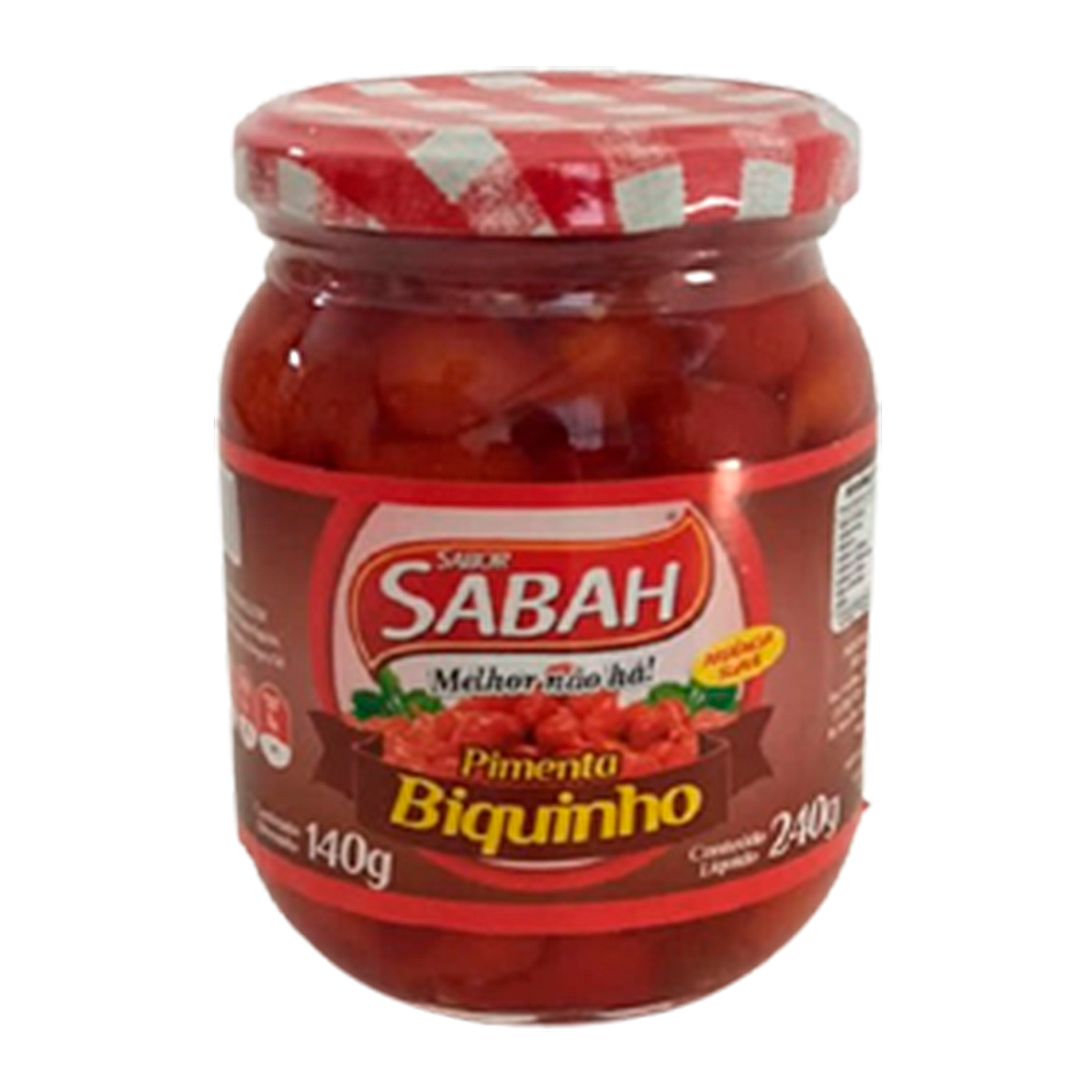 Pimenta Biquinho Sabor Sabah Vidro 240g