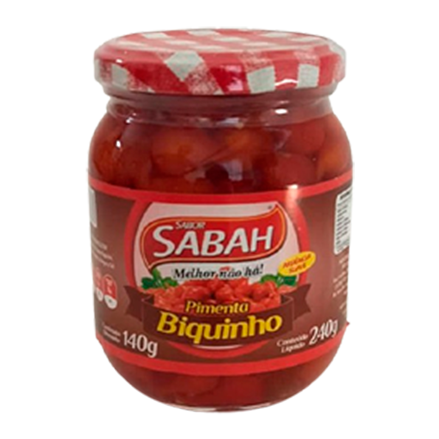 Pimenta Biquinho Sabor Sabah Vidro 240g