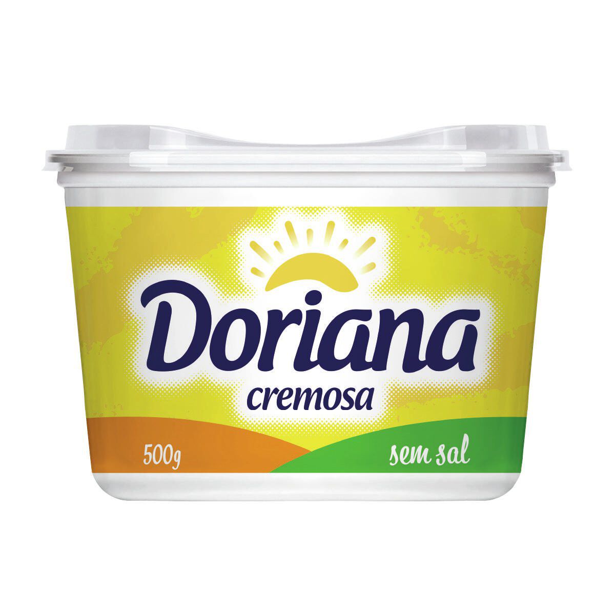 Margarina Cremosa sem Sal Doriana Pote 500g&nbsp;