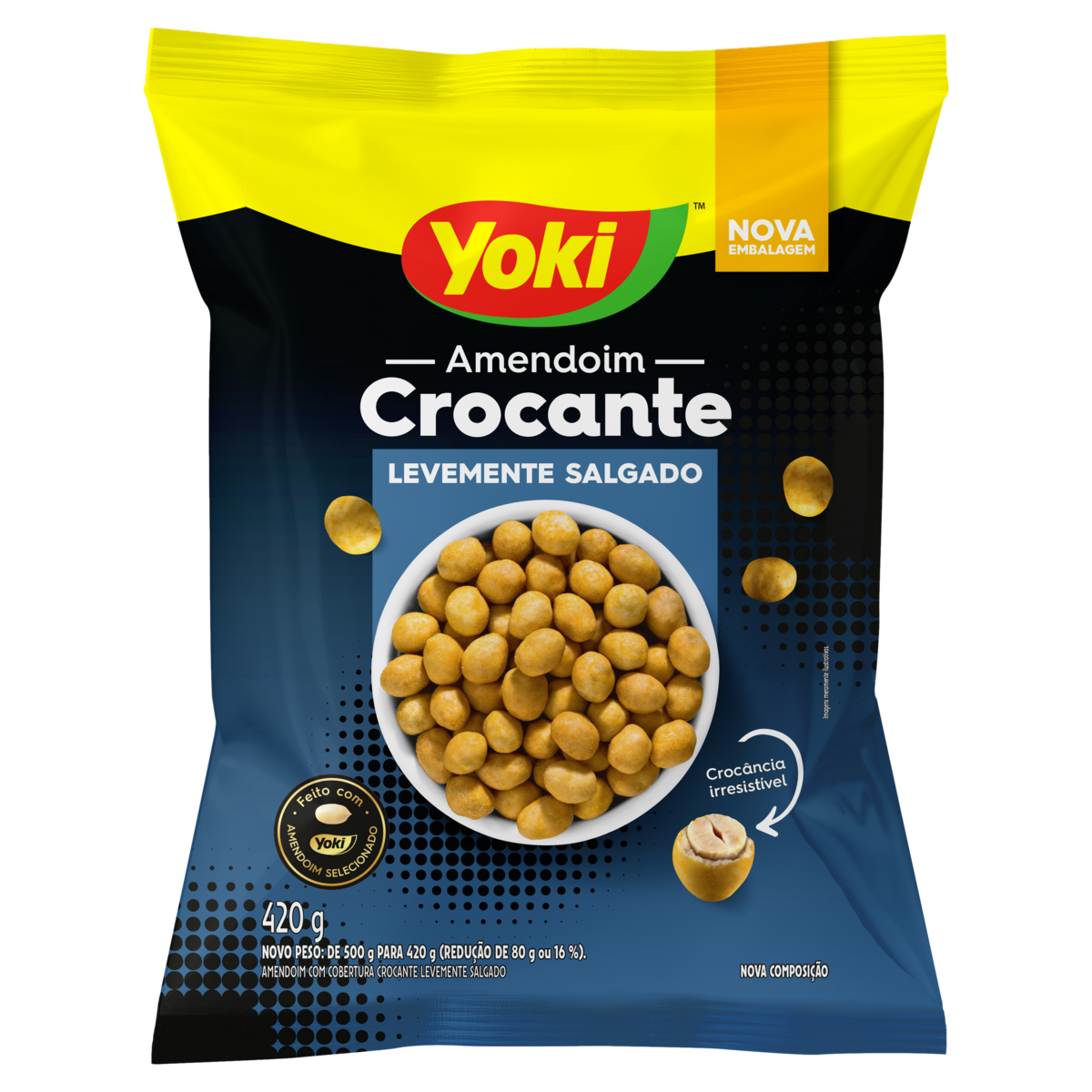 Amendoim Crocante Yoki Pacote 420g