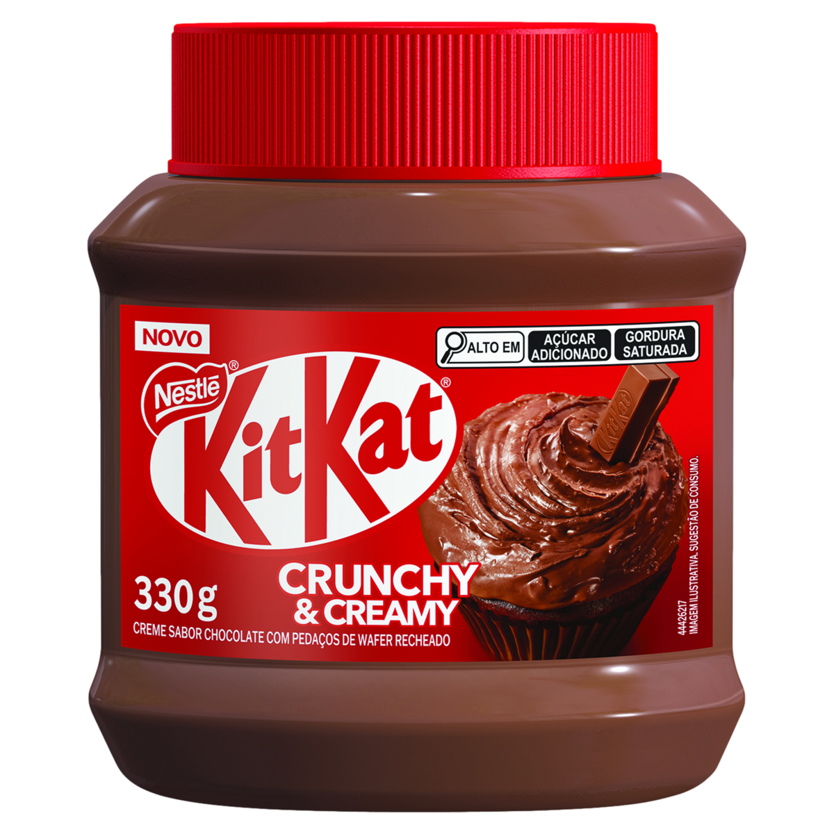 Creme Chocolate com Peda&ccedil;os KitKat Nestl&eacute; Pote 330g
