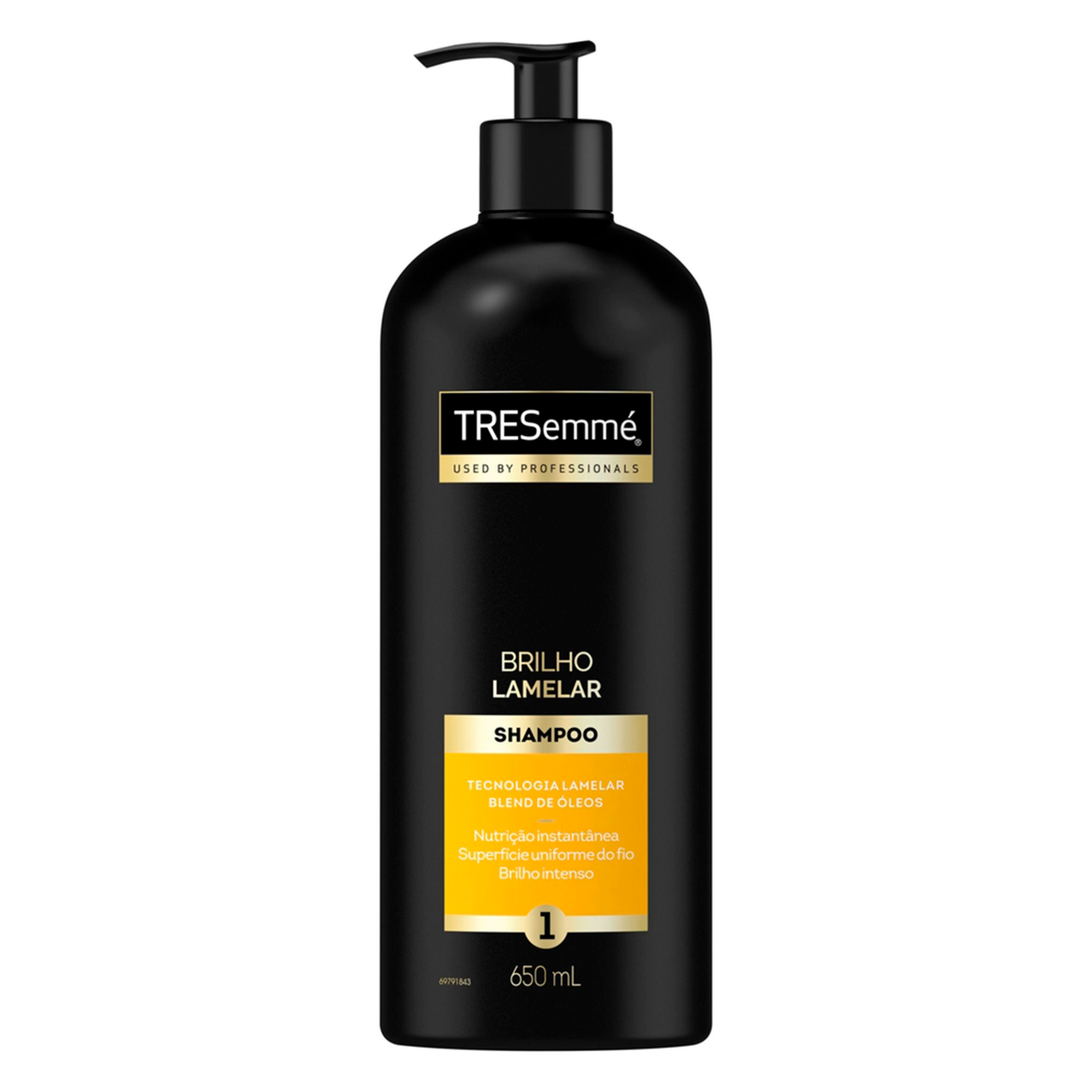 Shampoo TRESemm&eacute; Brilho Lamelar 650ml Frasco Pump